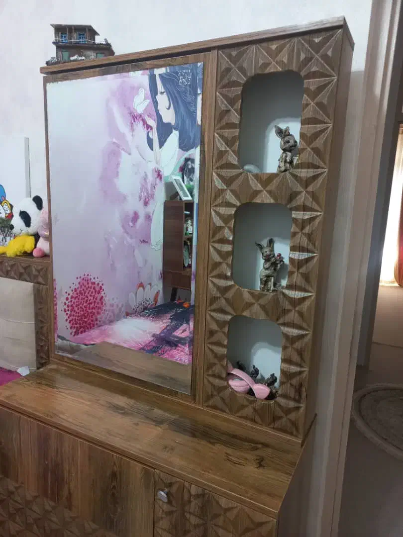 تخت خواب تک نفره همراه دروار و میز مطالعه|تخت و سرویس خواب|آبدانان, |دیوار