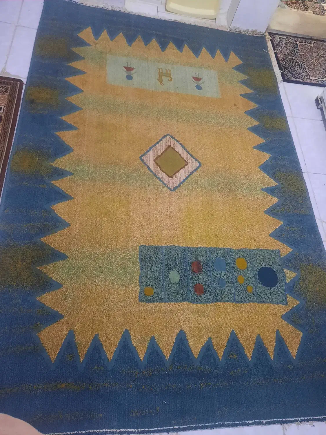 گلیم|گلیم، جاجیم، گبه|همدان, |دیوار