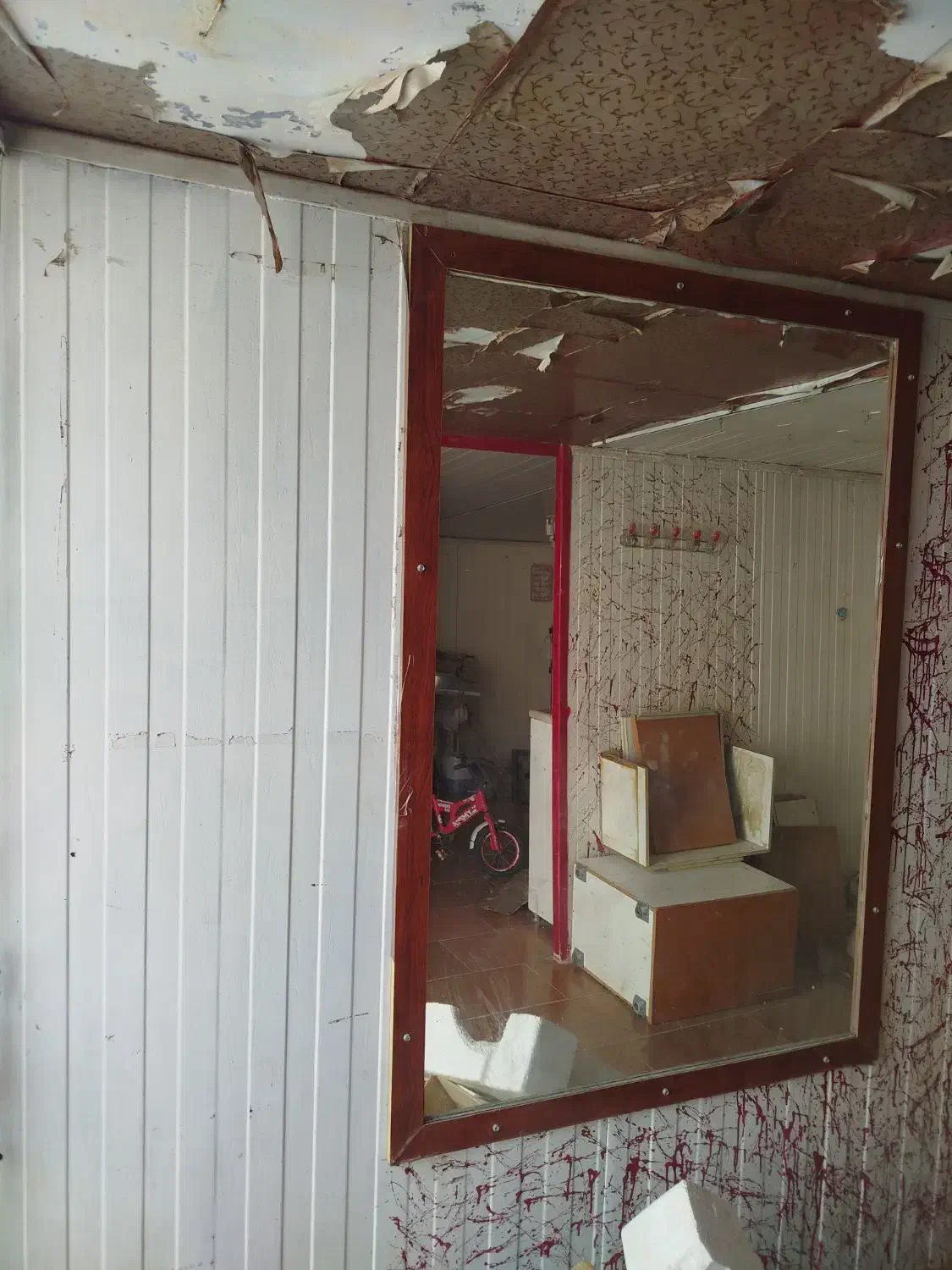 آینه قدی با قاب ام دی اف|آرایشگاه و سالنهای زیبایی|بم, |دیوار