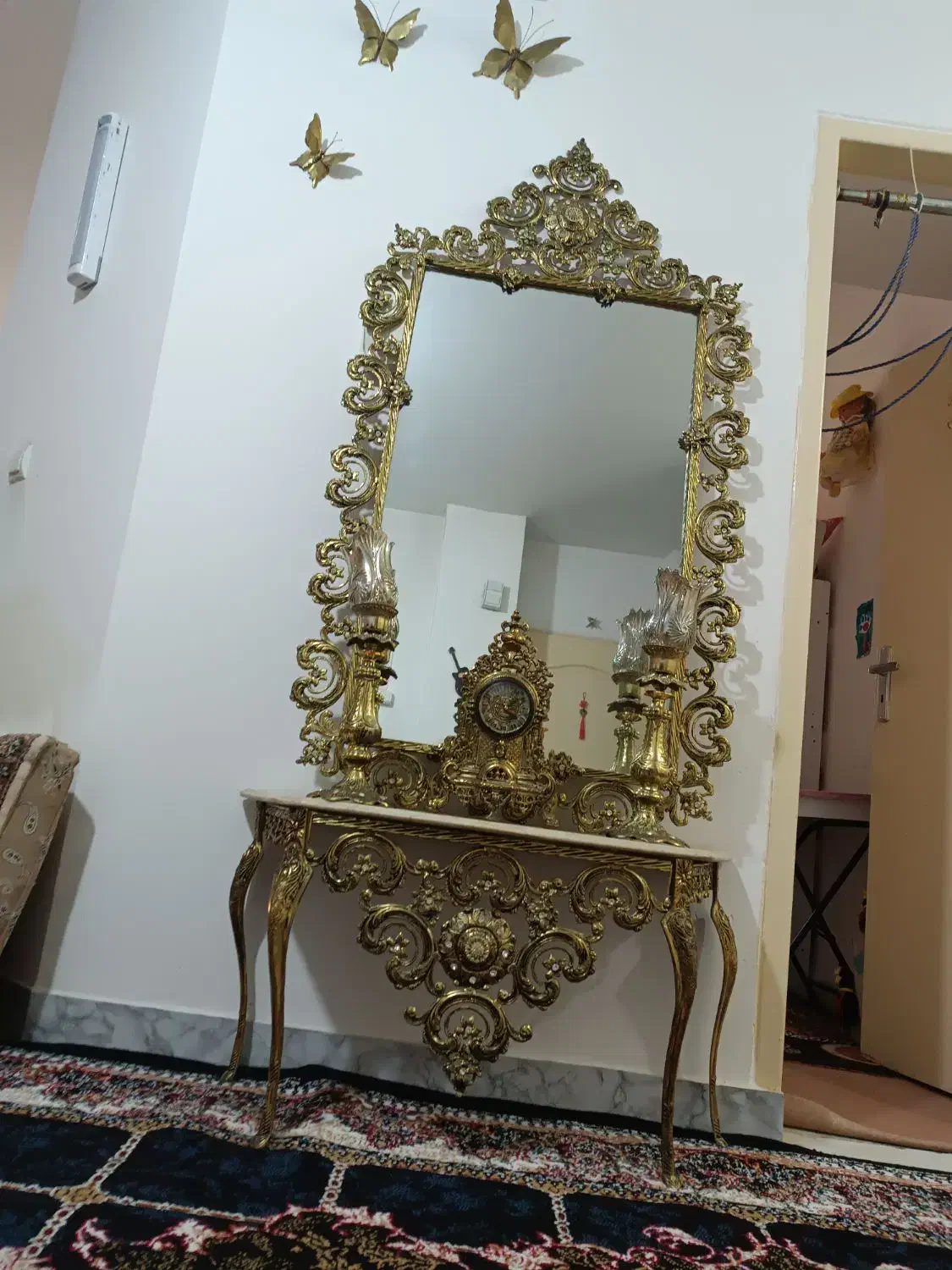 آینه شمعدان برنجی|آینه|پاکدشت, شهرک امام رضا|دیوار