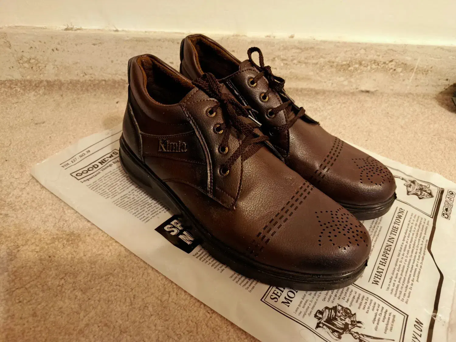 نیم بوت (پوتین) مردانه چرمی|کیف، کفش، کمربند|سنندج, |دیوار