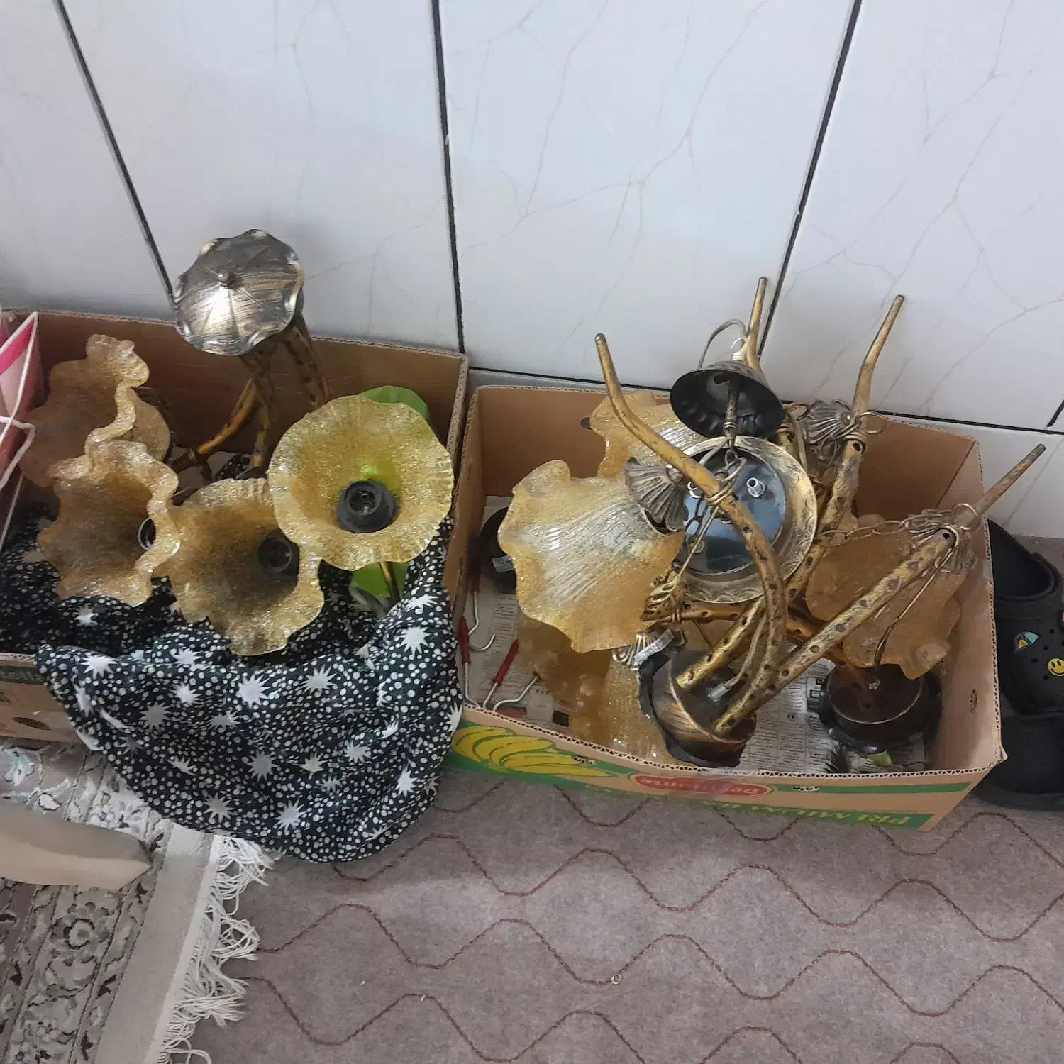 سلام سه عددلوستر|لوستر و چراغ آویز|اصفهان, گلستان|دیوار