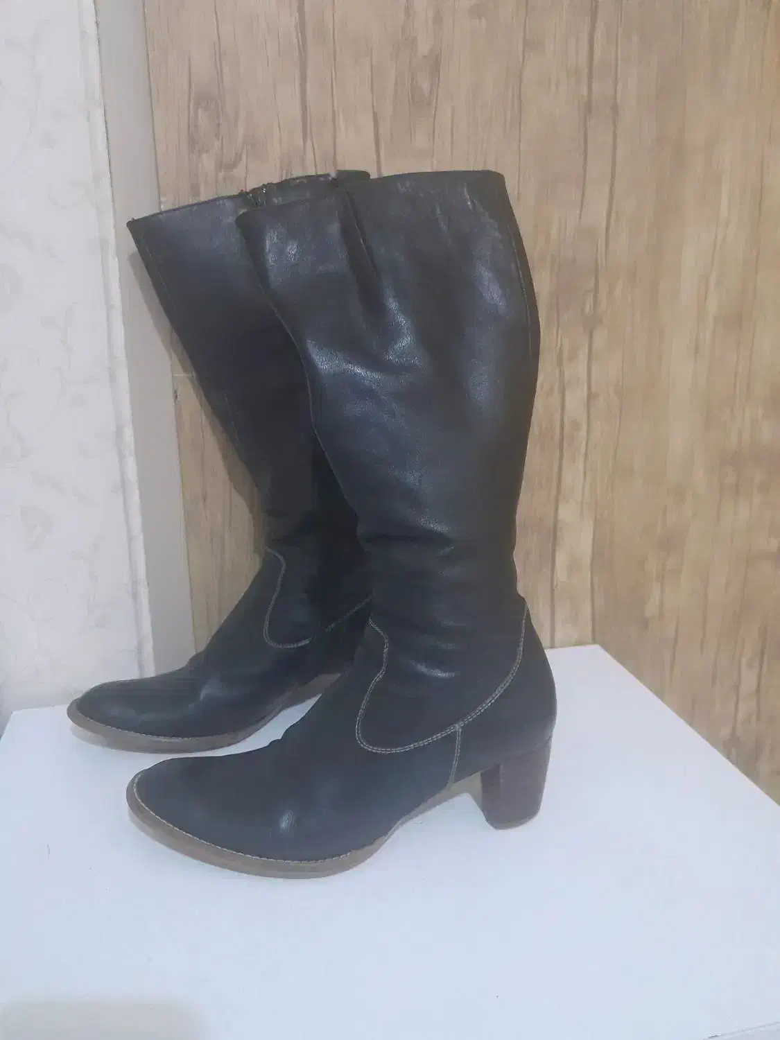 کفش مجلسی سایز38 و پوتین چرم اصل|کیف، کفش، کمربند|قزوین, |دیوار