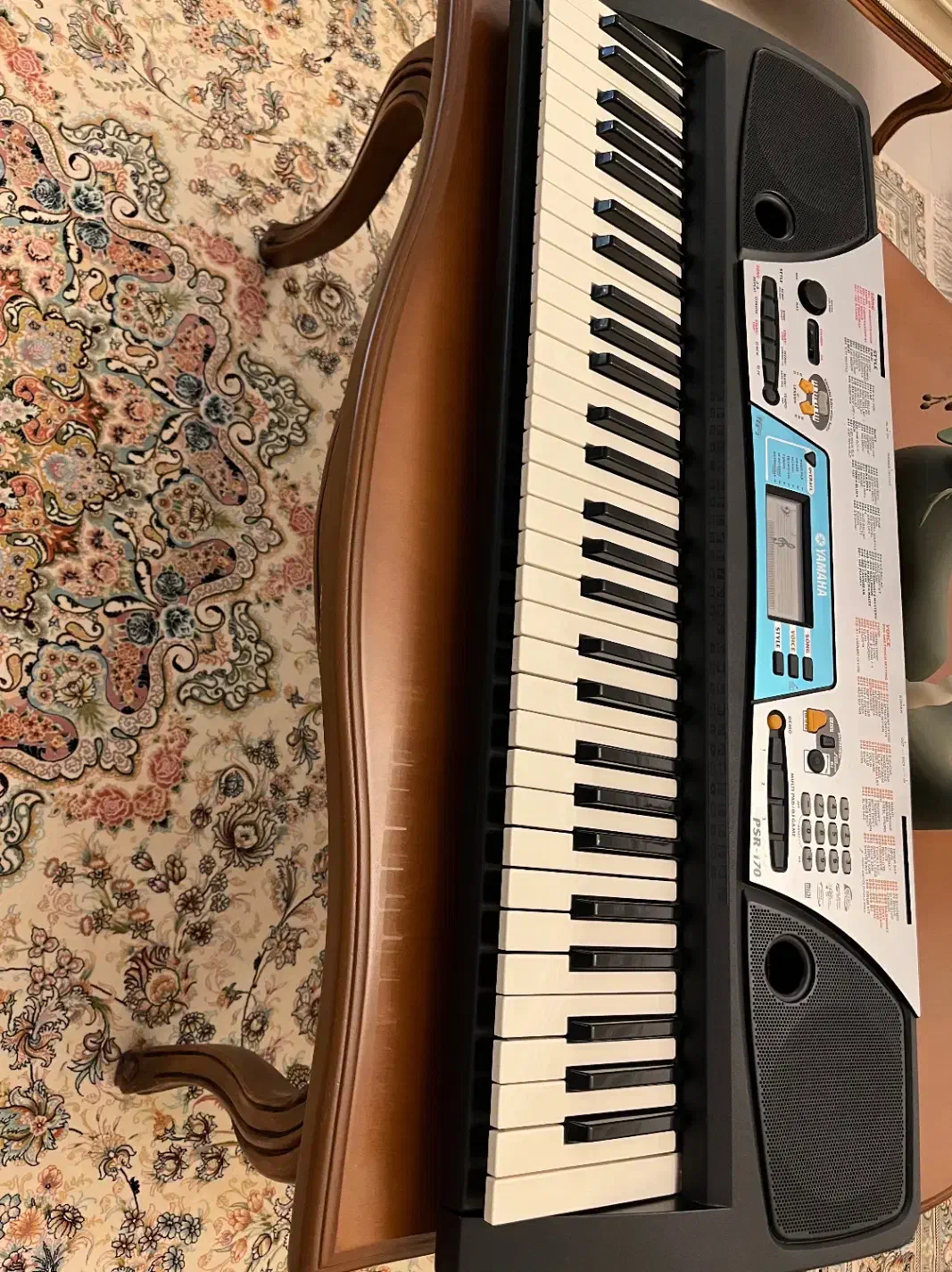 کیبورد یاماها psr 170 به همراه پایه و پدال|پیانو، کیبورد، آکاردئون|ساری, |دیوار