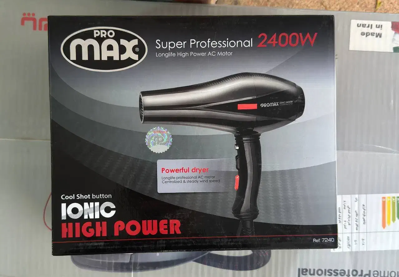 سشوار پرومکس 2400 وات نو جعبه‌دار|آرایشی، بهداشتی، درمانی|ری, شهرری|دیوار