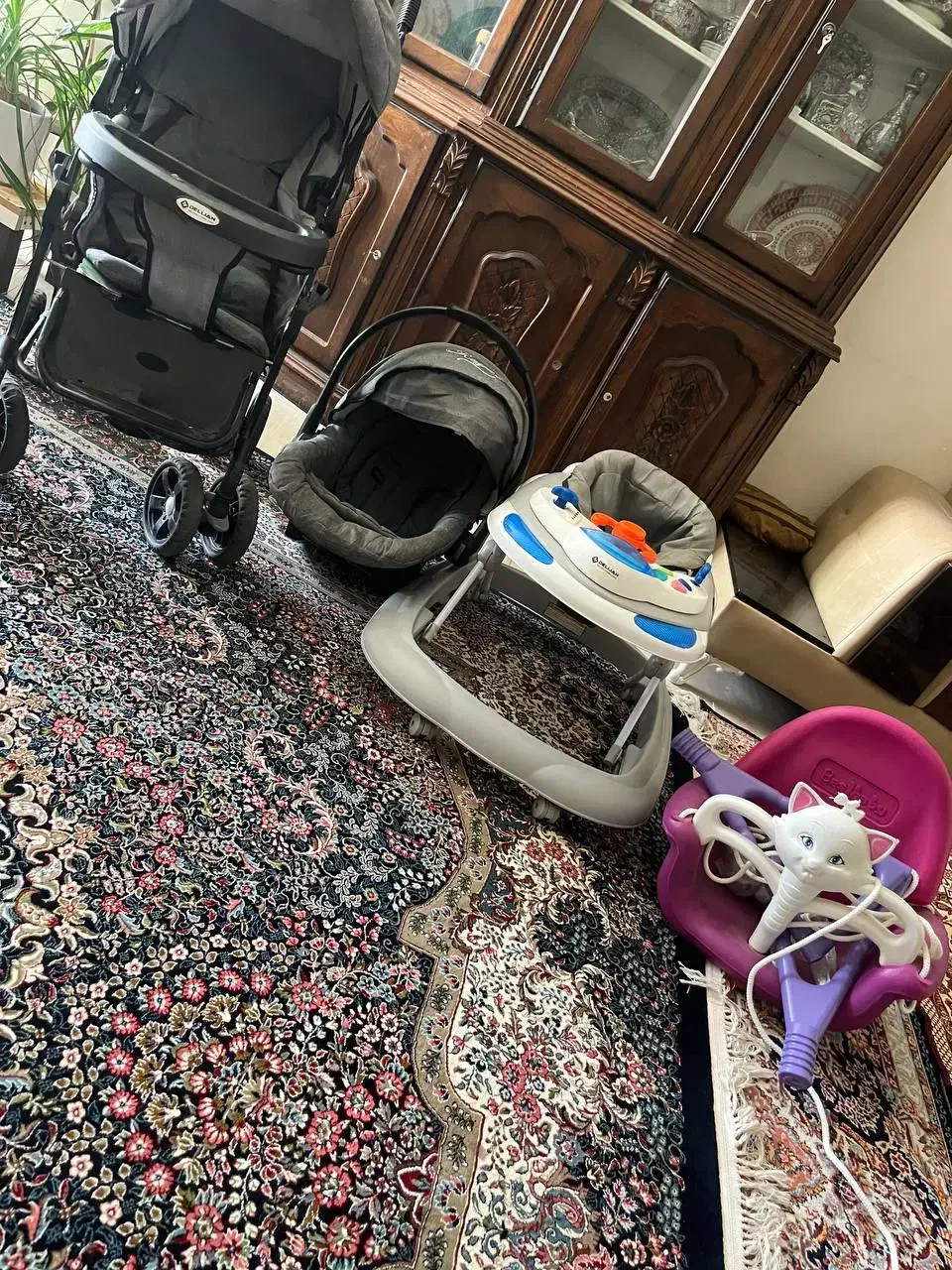 سرویس کالسکه کریر تاب و گهواره نوزادی|اسباب و اثاث بچه|خرمآباد, |دیوار