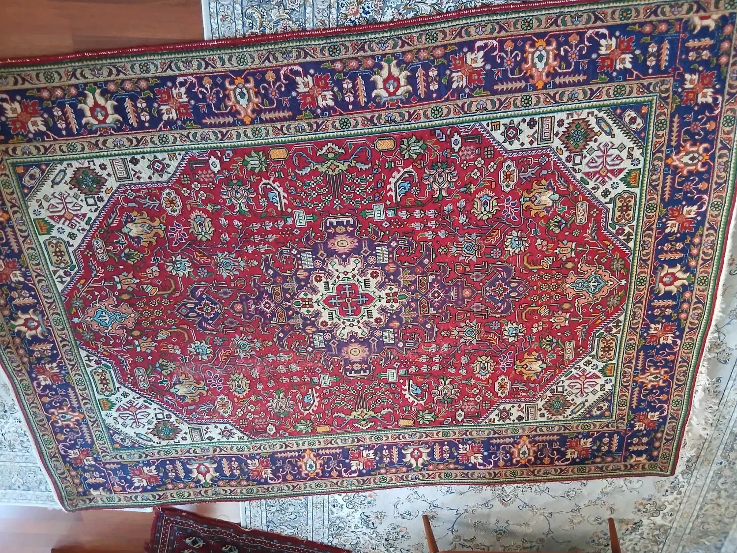 فرش دستبافت طبیعی ۵۰ ساله|فرش|ارومیه, |دیوار