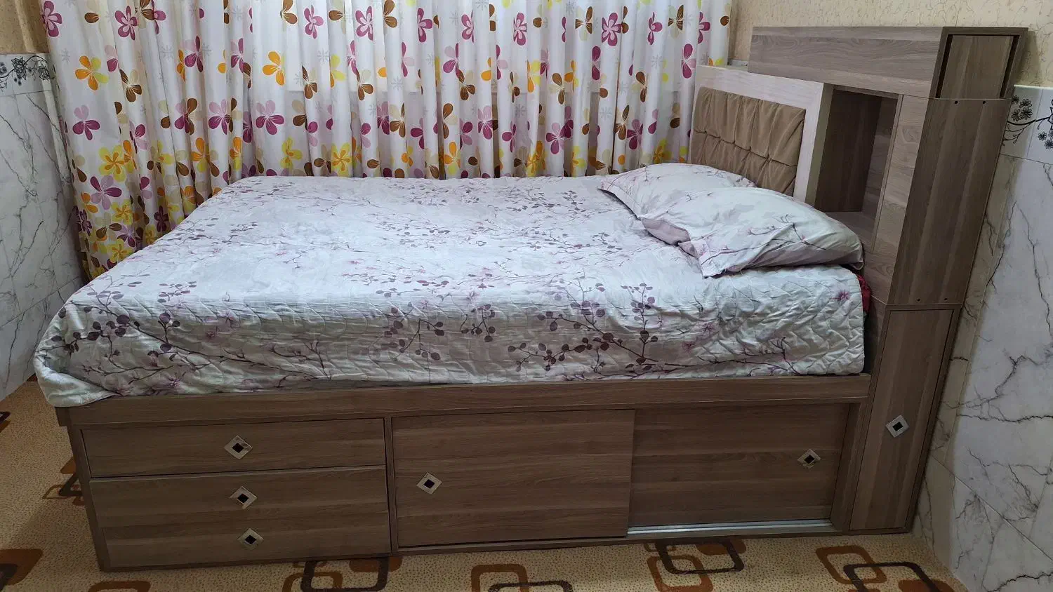 سرویس خواب دونفره درحد نو|تخت و سرویس خواب|تهران, شهرک آزمایش|دیوار