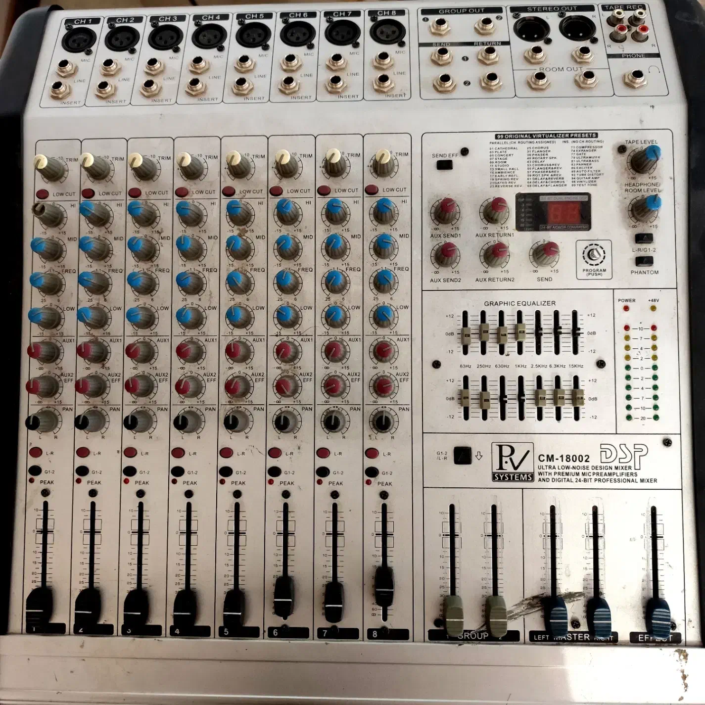 پاور میکسر pv هشت کانال و باند|صوتی و تصویری|کرمان, |دیوار