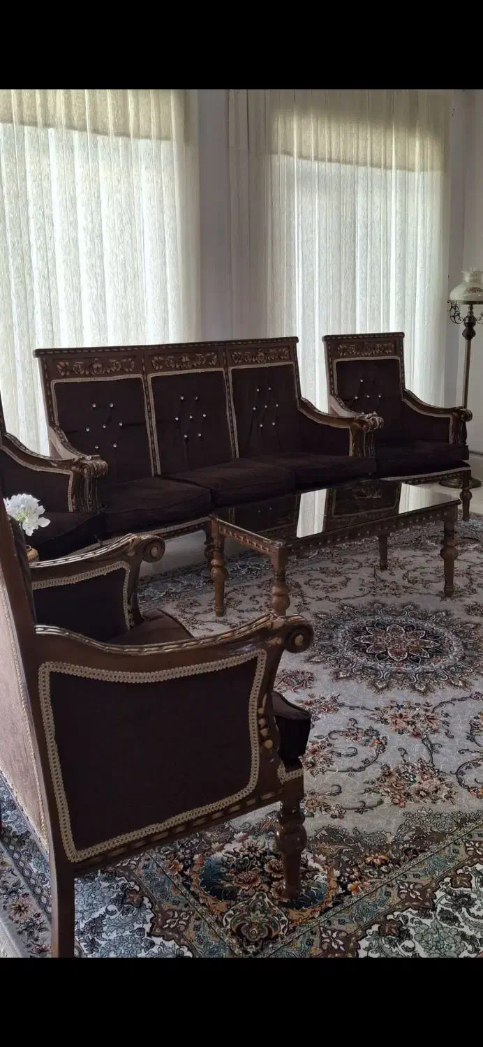 مبل سلطنتی چوب|مبلمان خانگی و میز عسلی|مشگین شهر, |دیوار