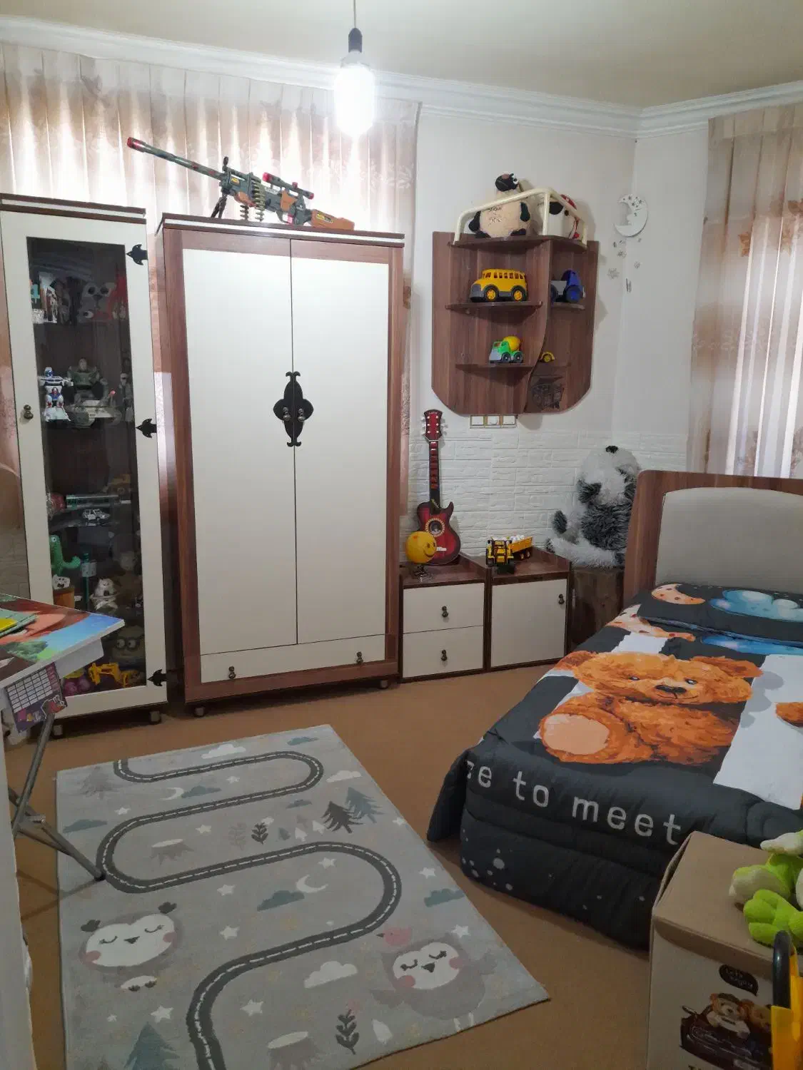 سرویس چوب دومنظوره نو|تخت و سرویس خواب|سبزوار, قائم|دیوار