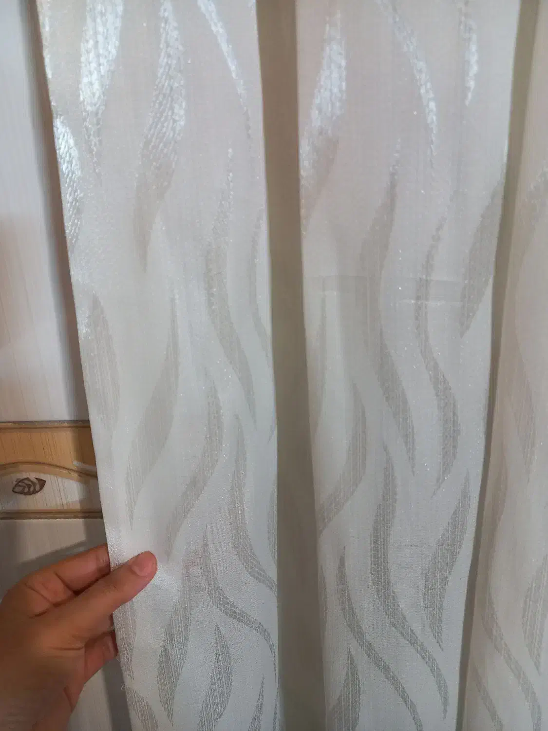 پرده نباتی رنگ‌|پرده، رانر، رومیزی|تهران, افسریه جنوبی|دیوار