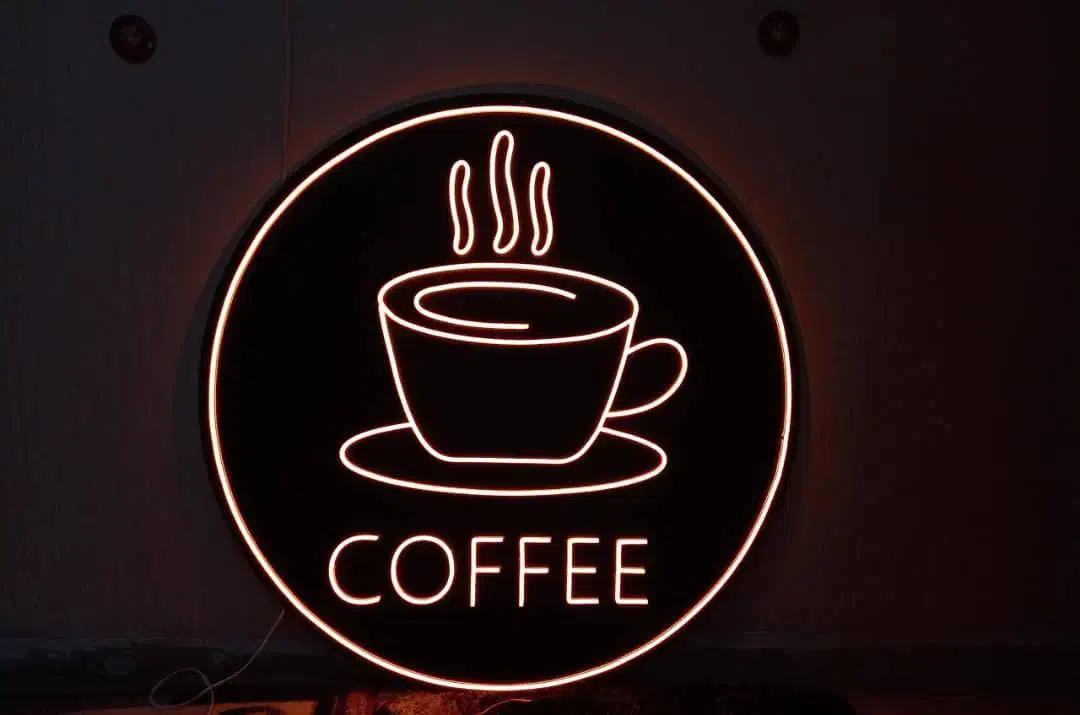 تابلو نئون شات قهوه|ریسه و چراغ تزئینی|کرمان, |دیوار