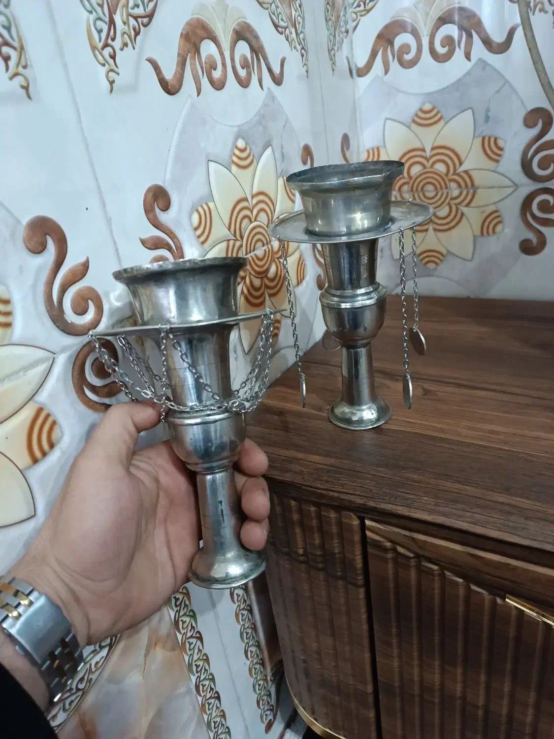 قلیون ورشو|کلکسیون اشیاء عتیقه|دزفول, |دیوار