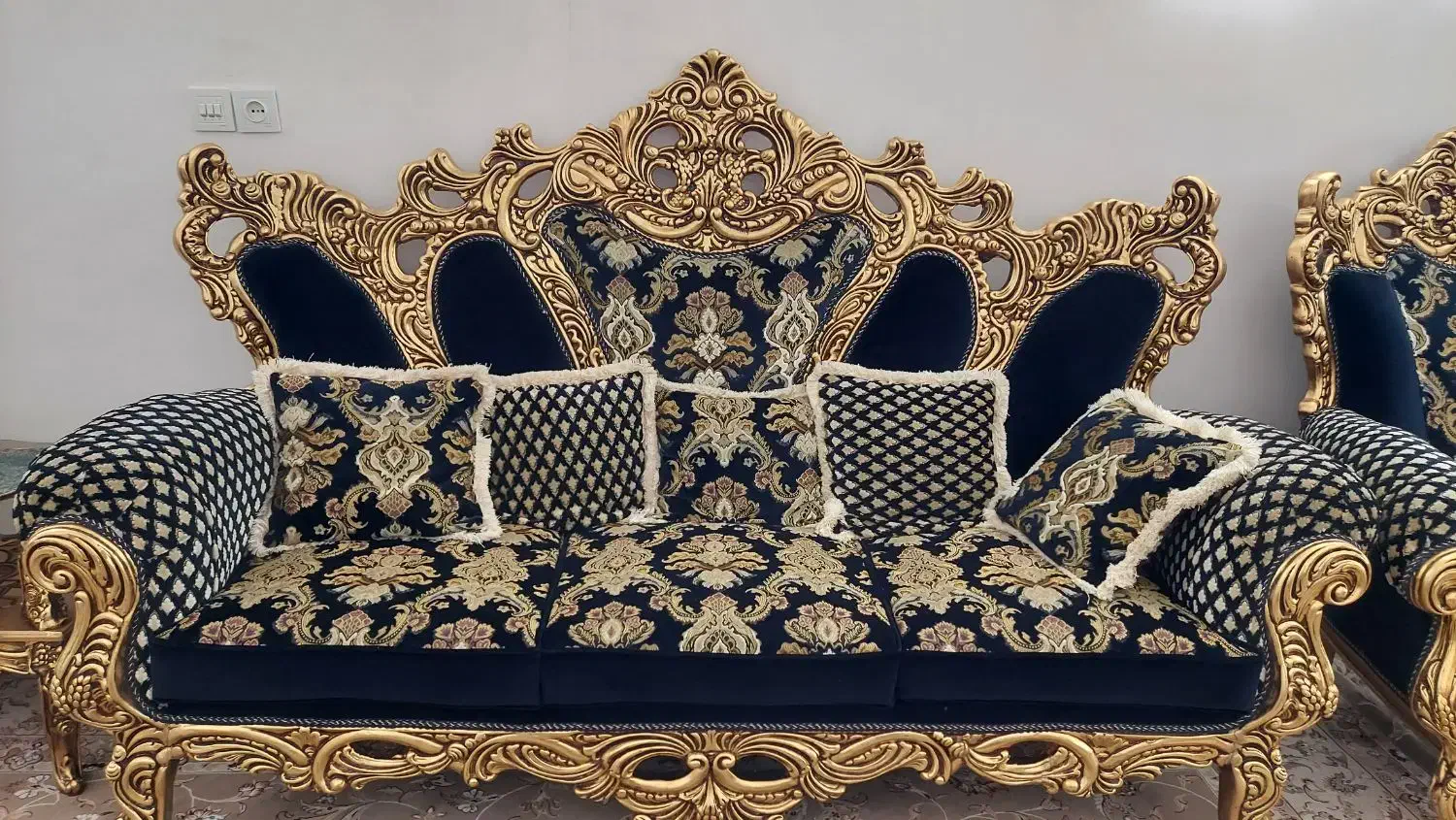 مبل سلطنتی ۱۰ نفره|مبلمان خانگی و میز عسلی|دورود, |دیوار