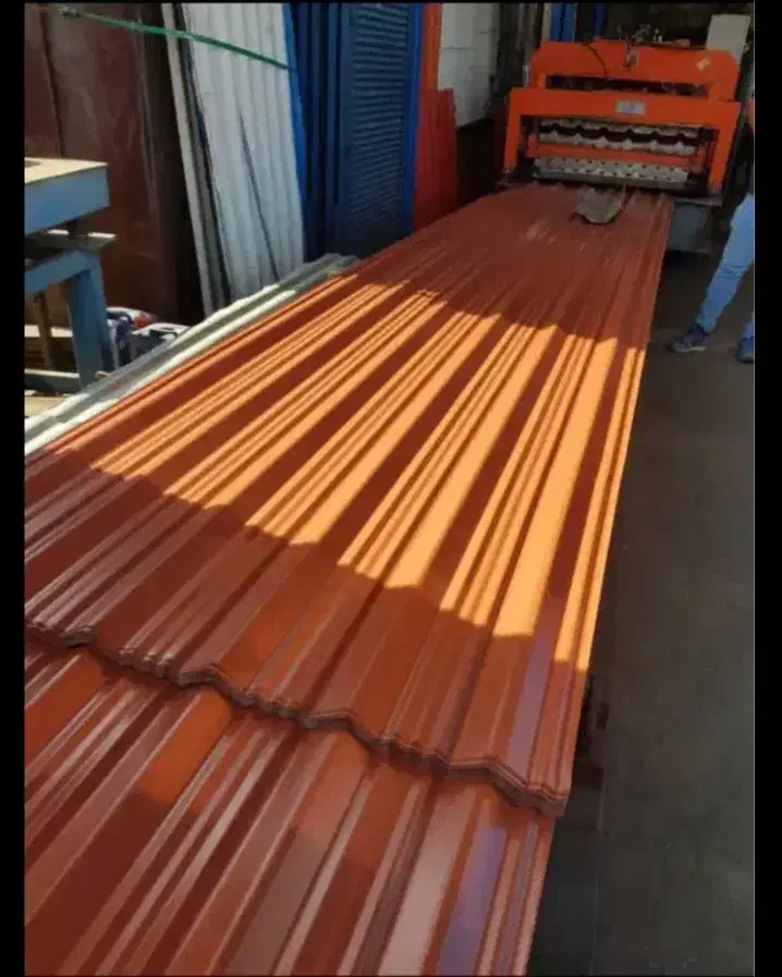 ورق های شیروانی رنگی گالوانیزه نما لمبه ابرو|عمده‌فروشی|ری, بازار آهن|دیوار