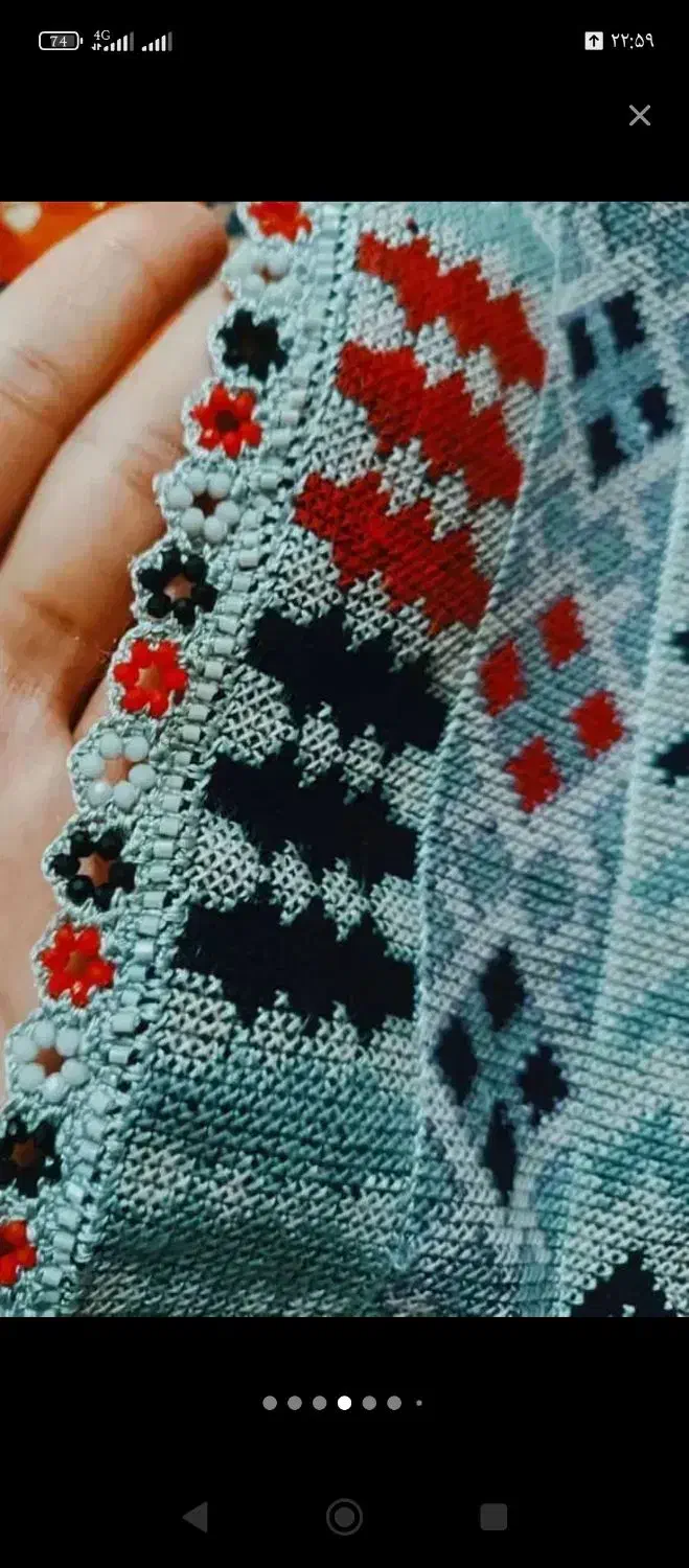 دوخت آینه کریشی و سرتوپ|لباس|بم, |دیوار