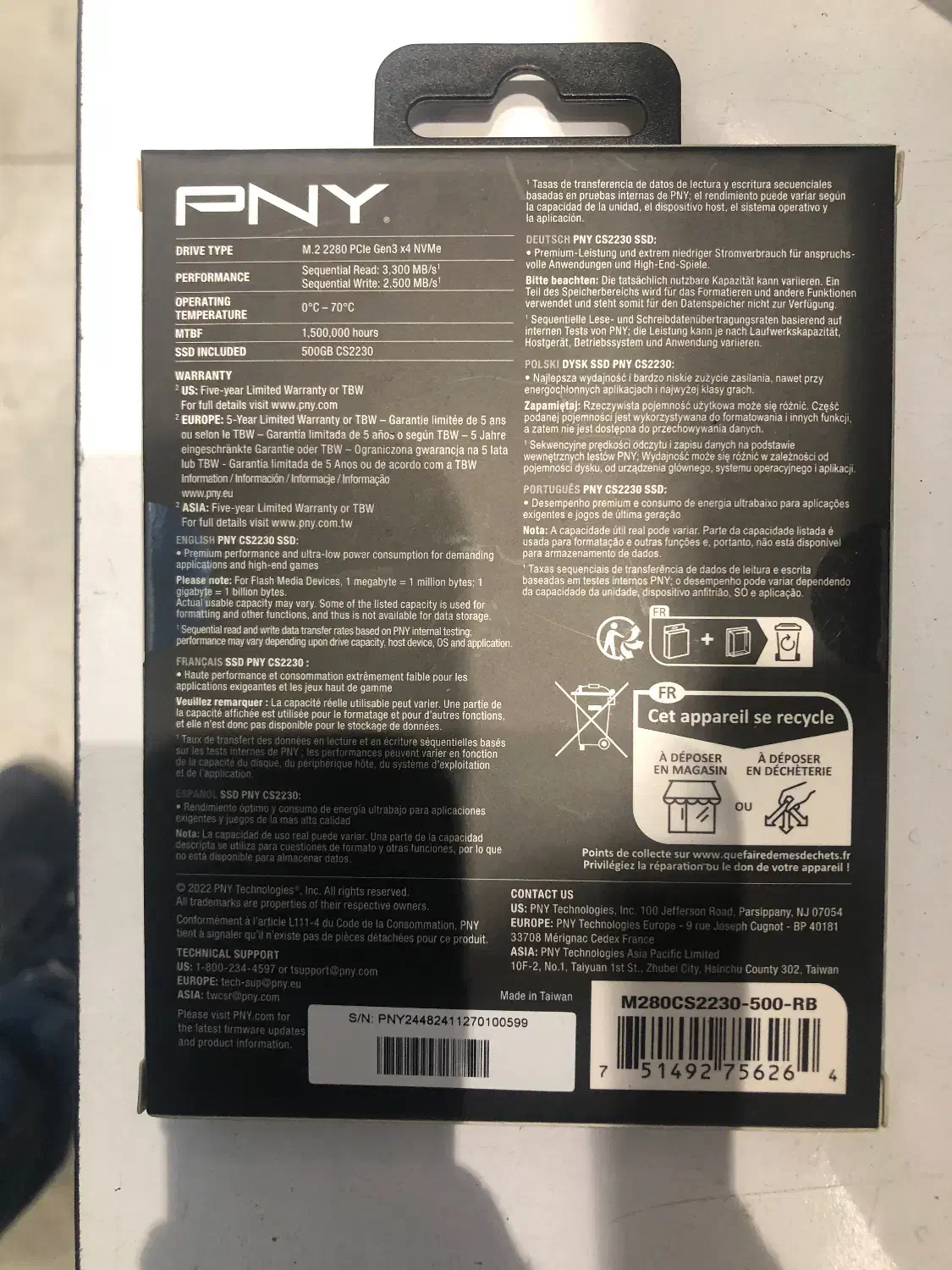 Ssd500 m.2 PNY|قطعات و لوازم جانبی رایانه|تهران, خواجه نصیر طوسی|دیوار