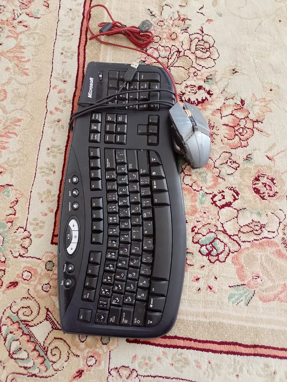 کیبورد مایکروسافت + ماوس گیمینگ|قطعات و لوازم جانبی رایانه|سنندج, |دیوار