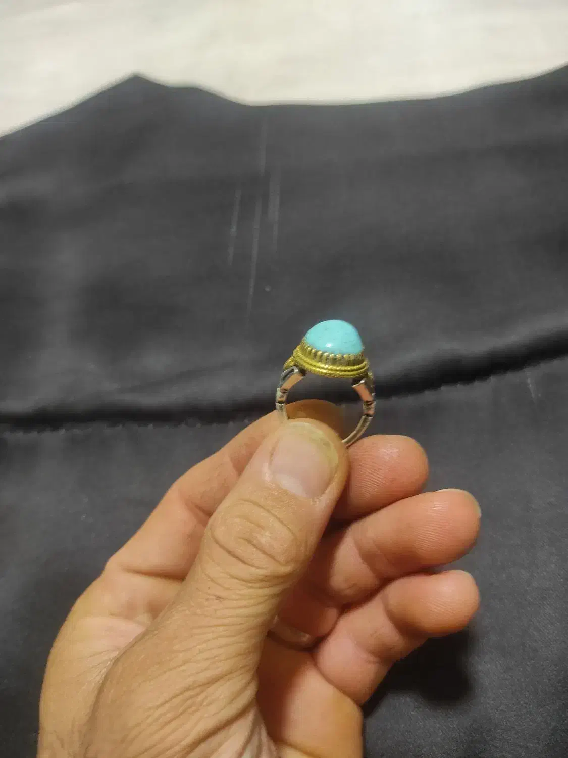 انگشتر نقره فیروزه|جواهرات|کرمانشاه, |دیوار