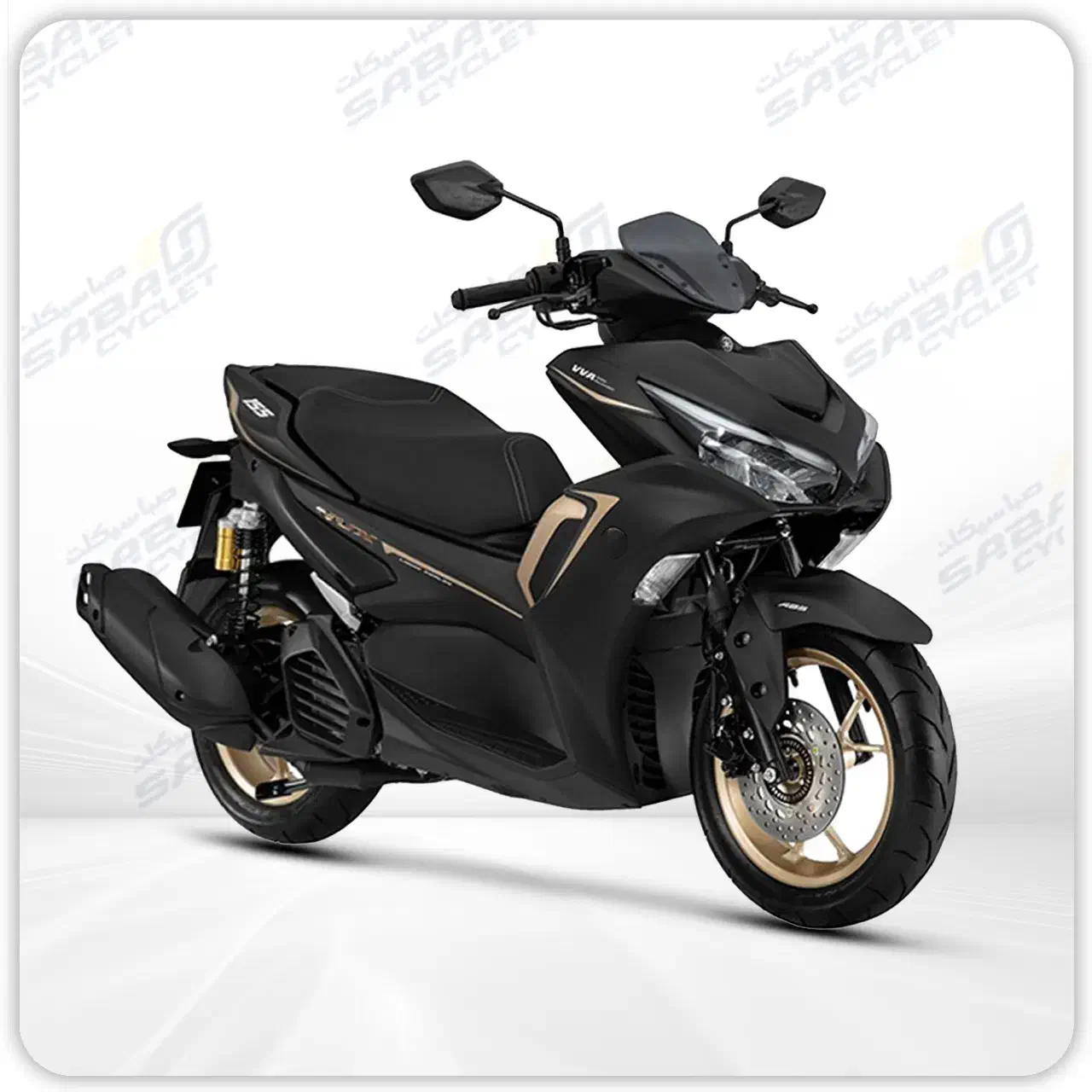 طرح آیروکس نیروموتور گلکسی r155 فول مشکی شال طلایی|موتورسیکلت|سرخرود, |دیوار