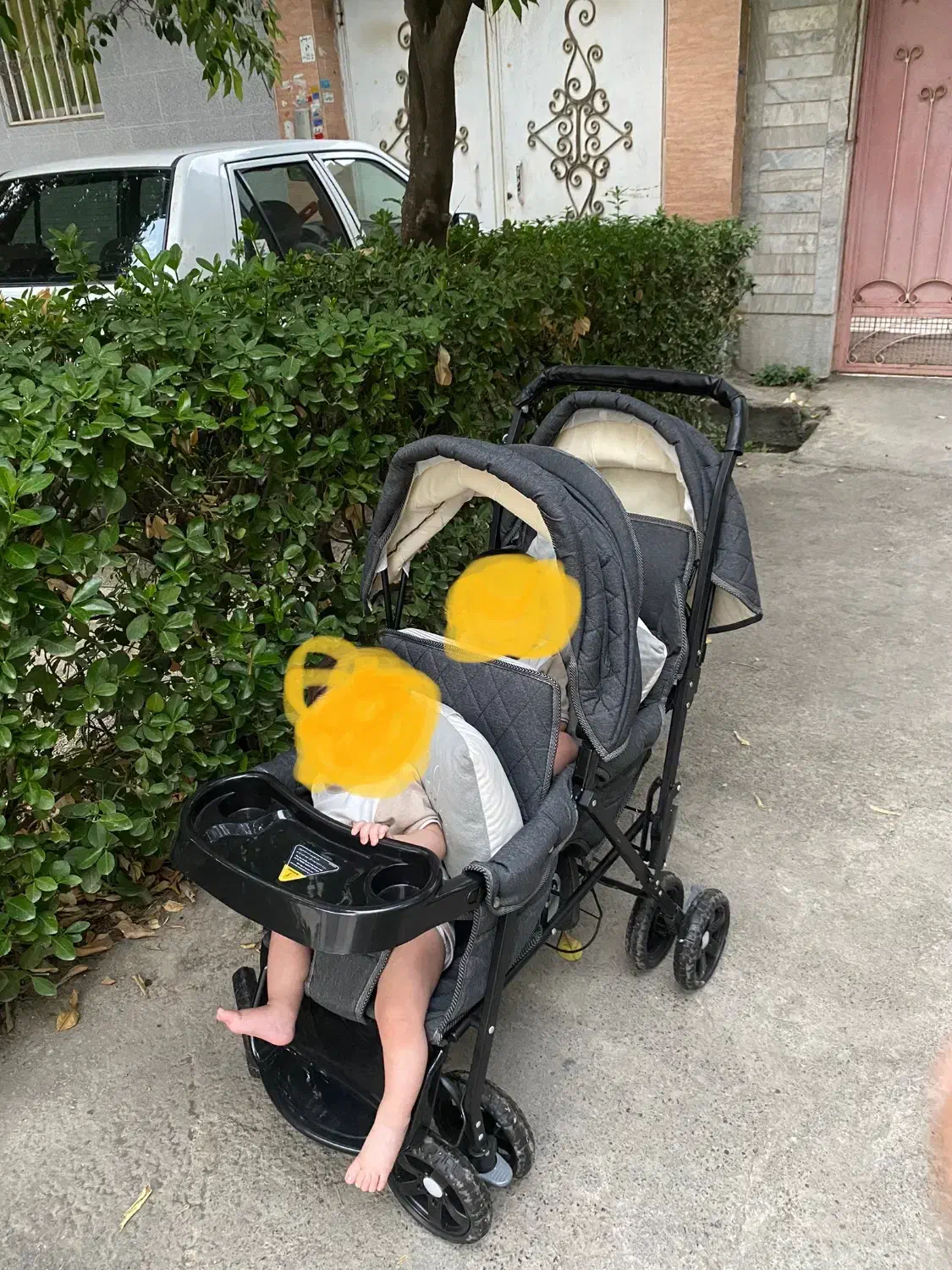 کالسکه دوقلو بسیار تمیز|کالسکه و لوازم جانبی|گرگان, |دیوار