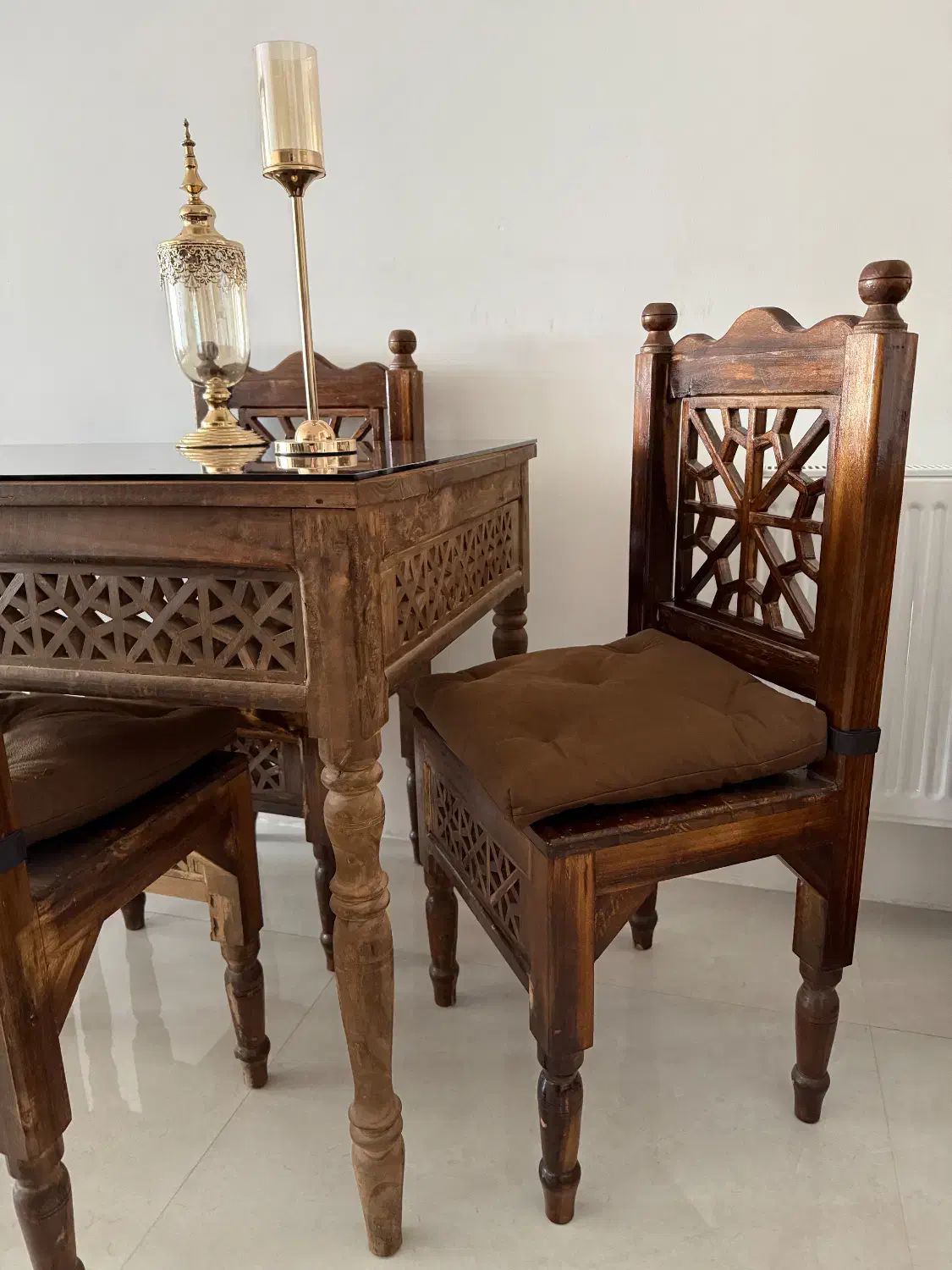 میز ناهارخوری ۴ نفره سنتی|میز و صندلی غذاخوری|مشهد, الهیه|دیوار