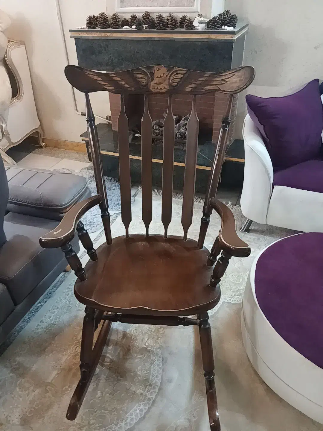 صندلی راک کلاسیک چوبی سالم شیک|صندلی و نیمکت|مشهد, حجت|دیوار