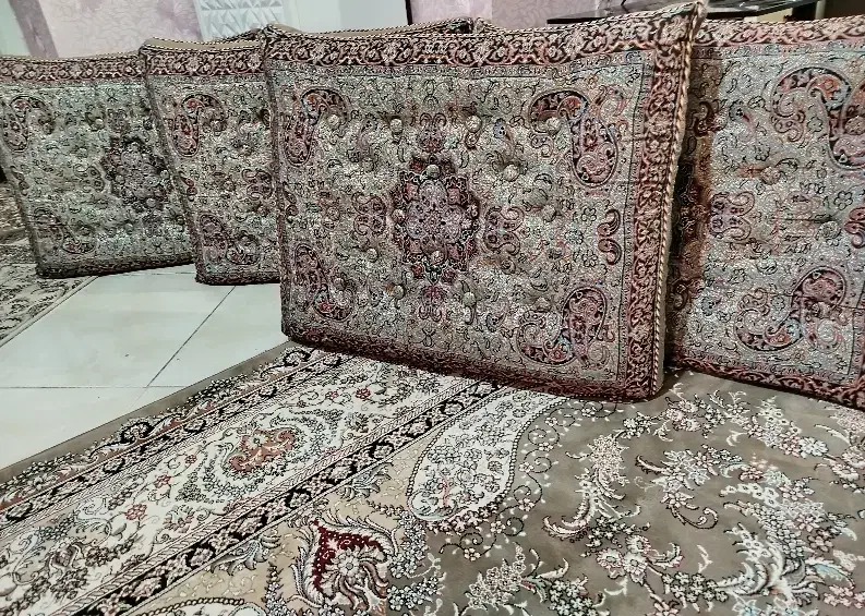 دو جفت پشتی ترمه|پشتی|مرودشت, ابوذر شمالی‎|دیوار