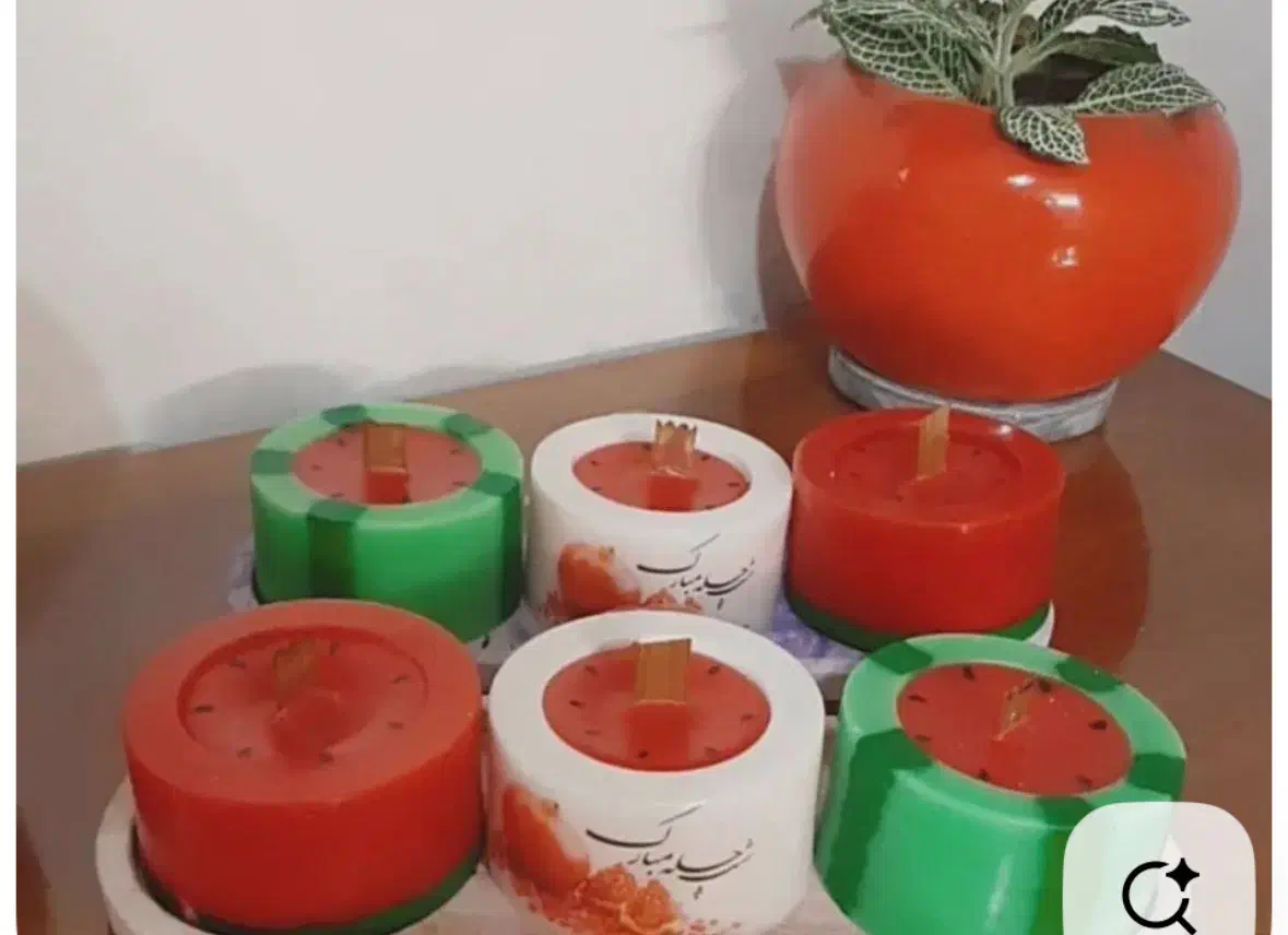 شمع و اکسسوری شب یلدا|صنایع دستی و سایر لوازم تزئینی|شهرکرد, |دیوار