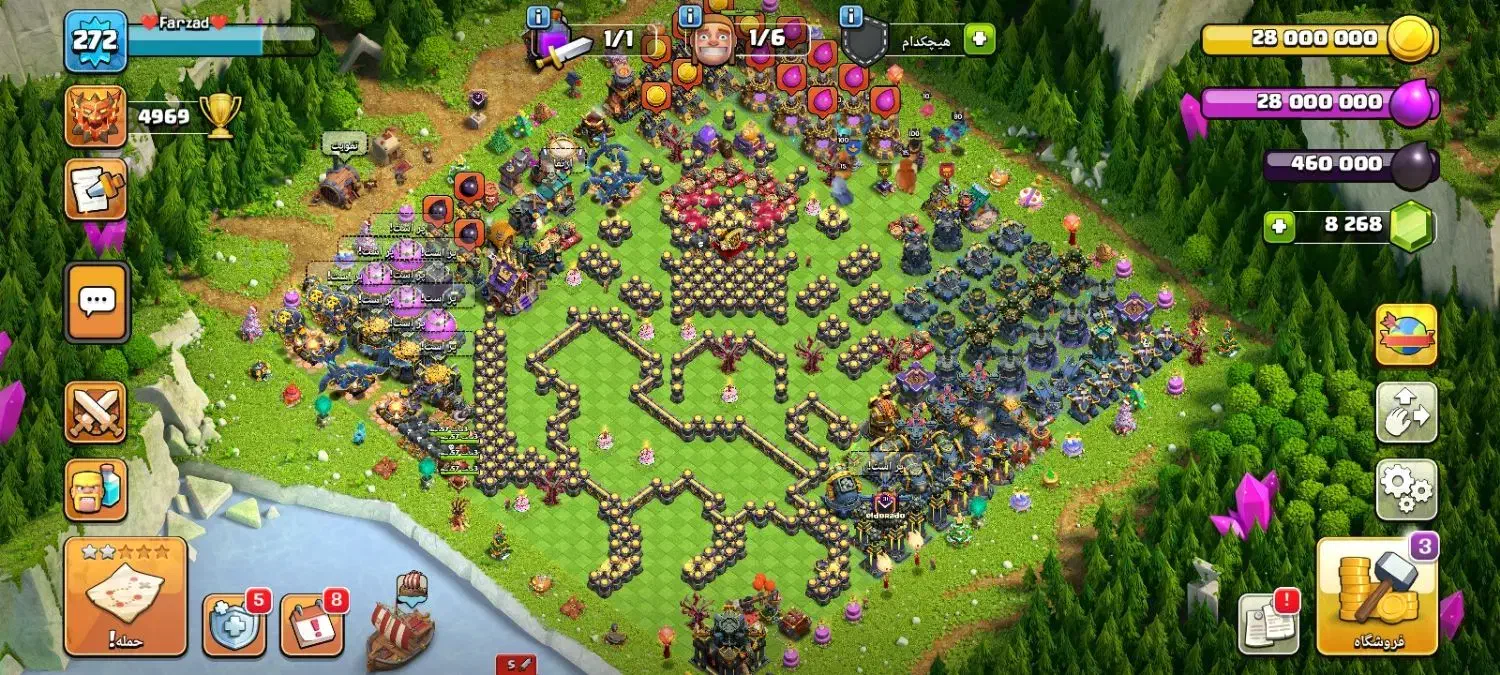 اکانت کلش تان ۱۷ فول مکس لول ۲۷۳|کنسول، بازی ویدئویی و آنلاین|تهران, امامت|دیوار