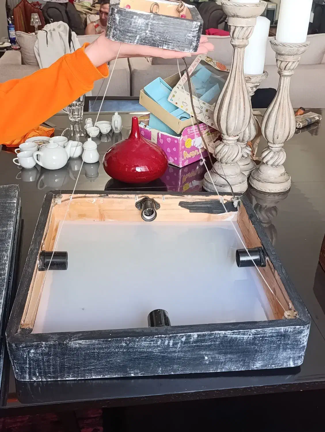 لوستر چوبی|لوستر و چراغ آویز|تهران, جهاد|دیوار