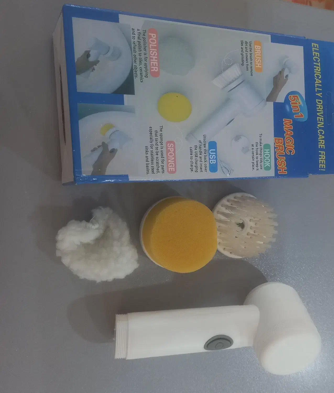 برس شارژی جهت تمیزکاری سینک ظرفشویی یاآشپزخانه|لوازم نظافت|اهواز, کوروش|دیوار