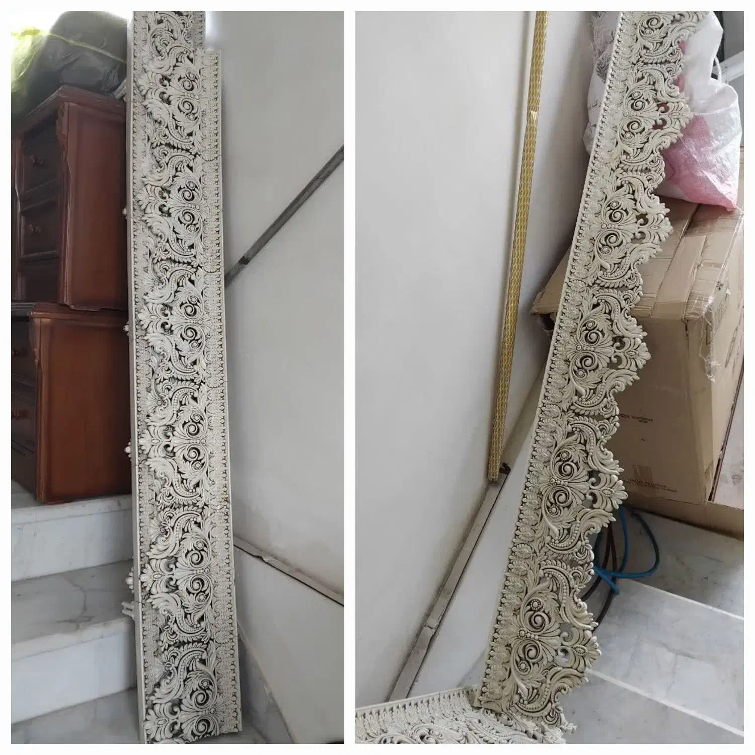 کتیبه و سه میله طلایی یا چوب پرده|پرده، رانر، رومیزی|اردبیل, |دیوار