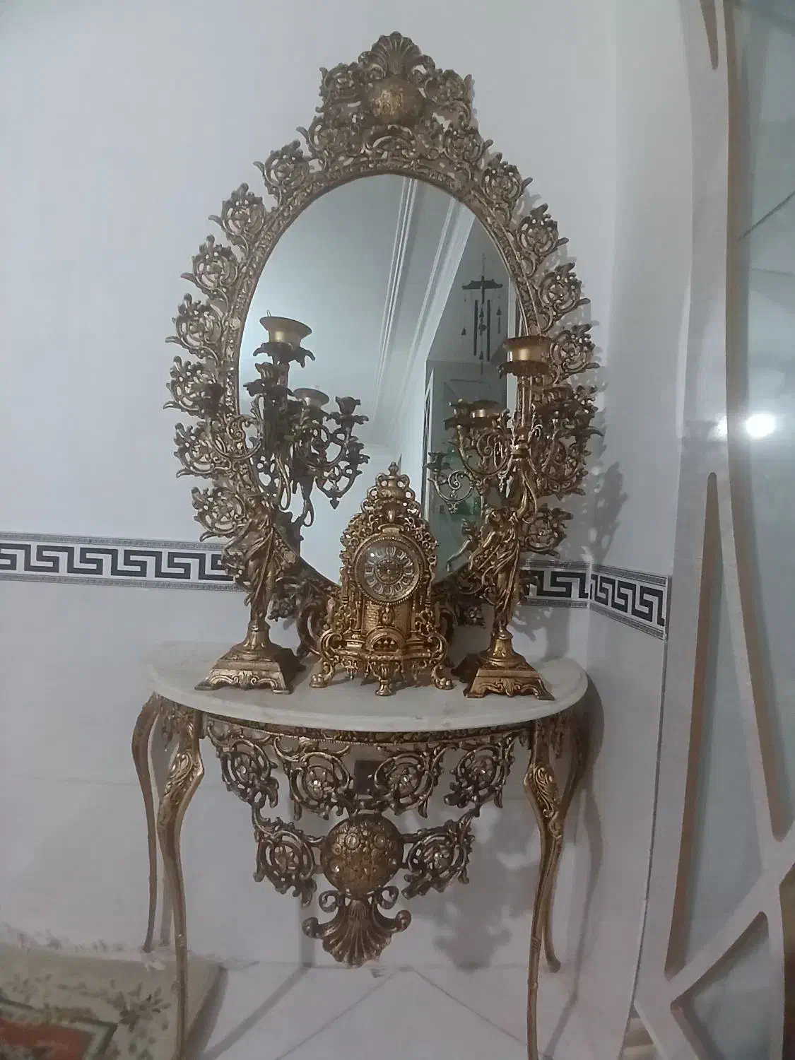 آینه شمعدون سالم و شیک|آینه|نظرآباد, رسالت|دیوار