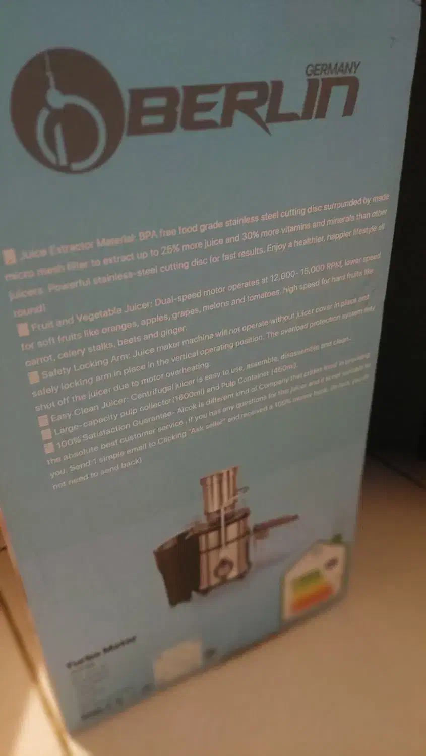 آبمیوه گیری برلین آکبند زیرقیمت بدلیل مهاجرت|آبمیوه‌گیر و آب‌مرکبات‌گیر|ساری, |دیوار