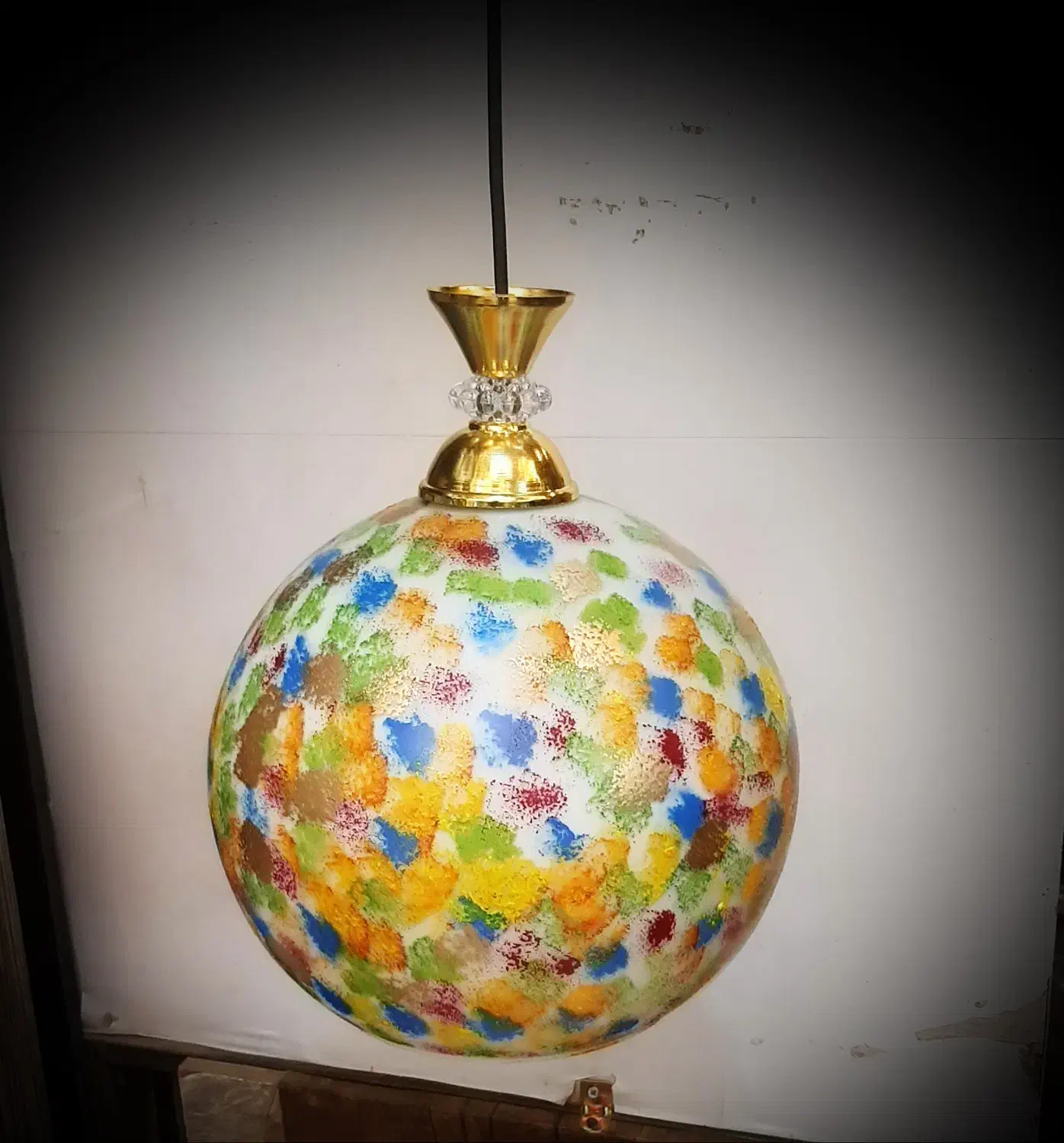 آکبند لوستر آویز تک شعله حباب سایز 25رنگی پتینه ای|لوستر و چراغ آویز|تهران, فردوسی|دیوار