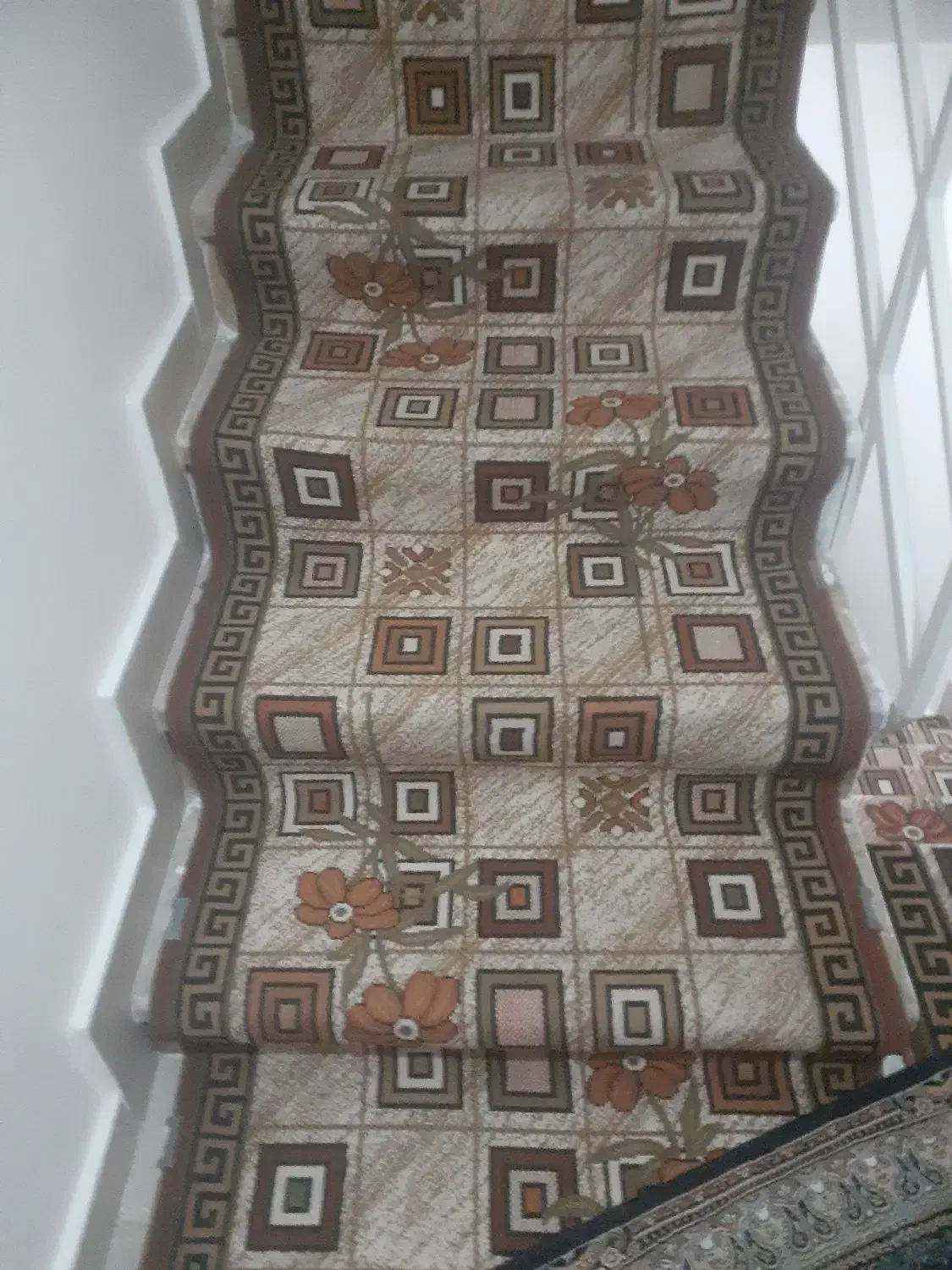 گلیم راه پله|گلیم، جاجیم، گبه|قرچک, مهدیه|دیوار