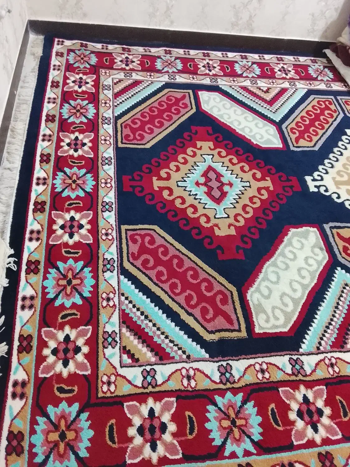 گلیم فرش 9متری|گلیم، جاجیم، گبه|خرم‌آباد, |دیوار