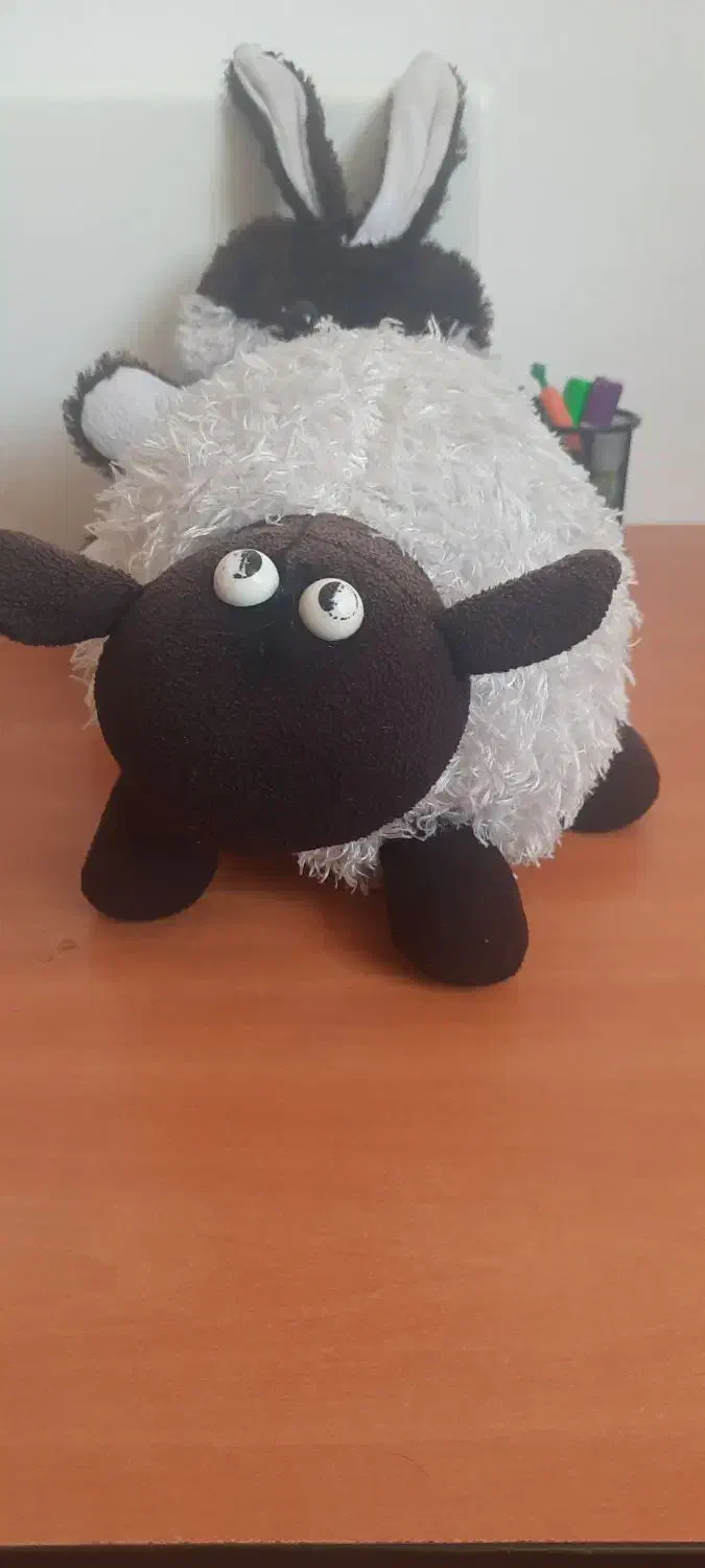 سه عدد عروسک|اسباب‌بازی بچه|بروجن, |دیوار