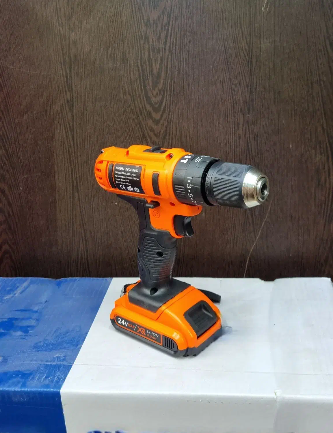 دریل شارژی 24ولت صنعتی چکشی دار با لوزام بی اس bs|ابزارآلات|هشتگرد, شهرک راه آهن|دیوار