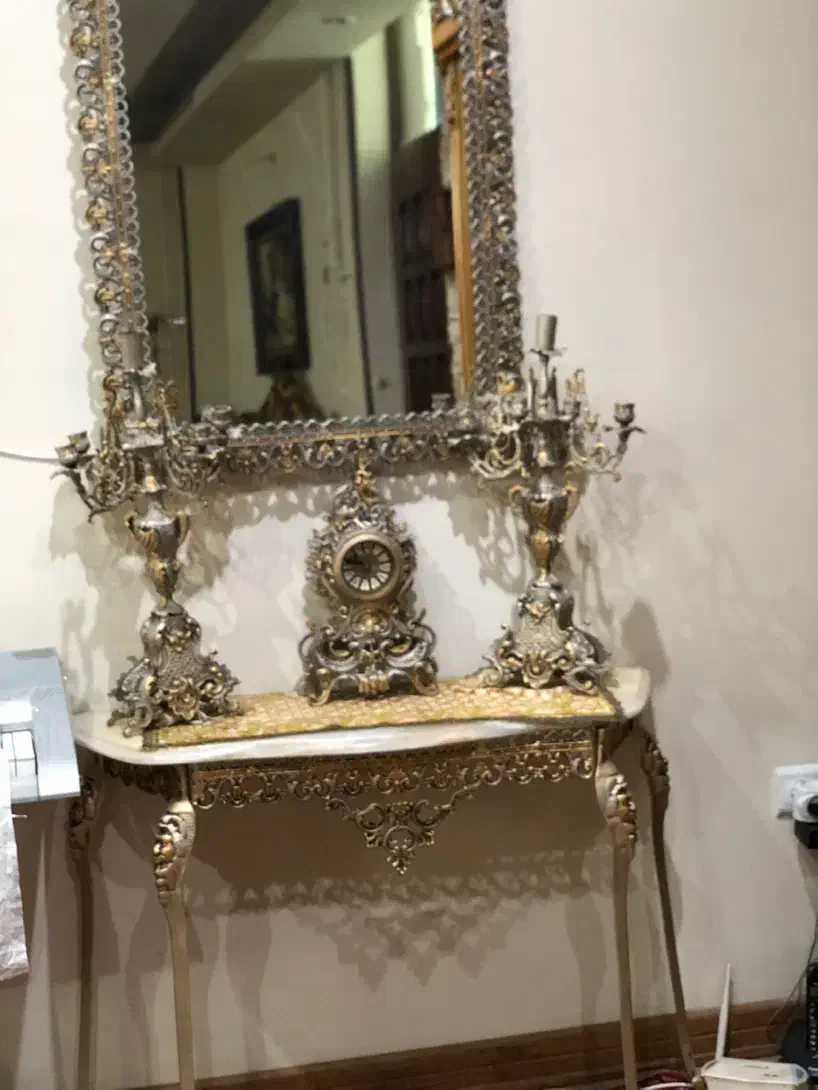 ایینه وشمعدان|آینه|اراک, |دیوار