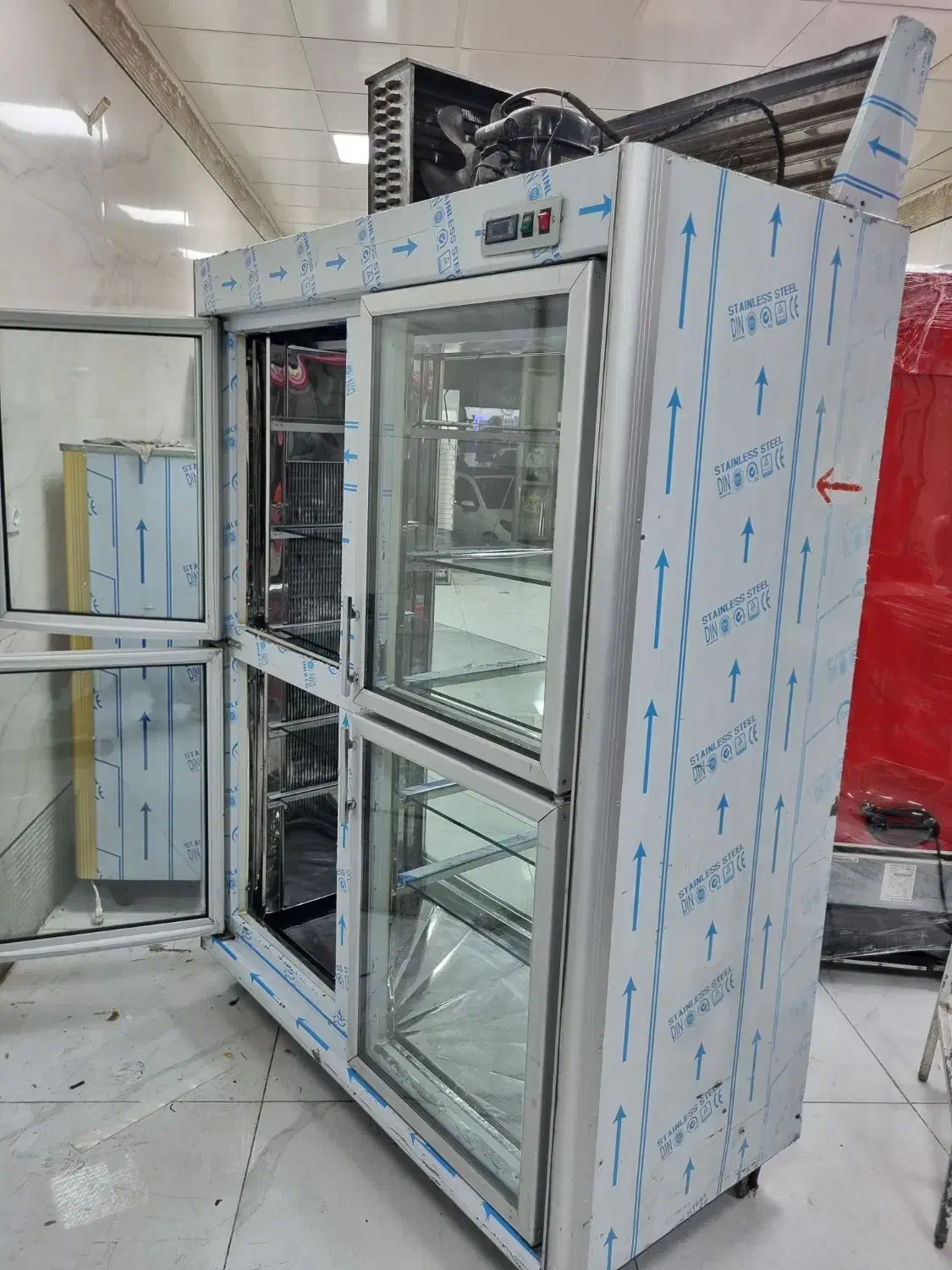 یخچال ایستاده دوطرف نما درحد نونو آکبند|فروشگاه و مغازه|نسیم‌شهر, |دیوار