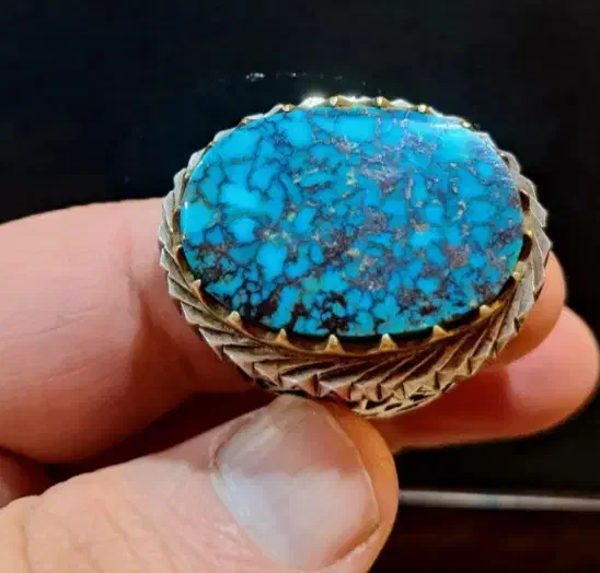 انگشتر فیروزه دست ساز|جواهرات|سورک, |دیوار