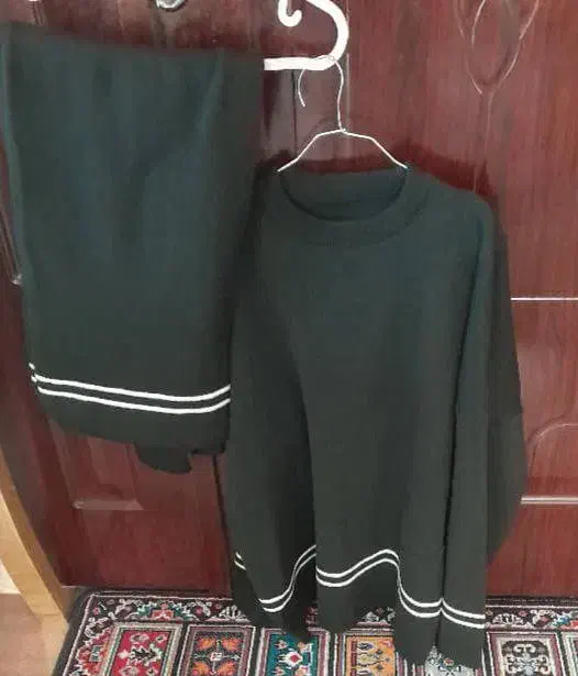 ست بافت با شلوار بگ نو ب علت جمع کردن مغازه|لباس|آستانه اشرفیه, |دیوار