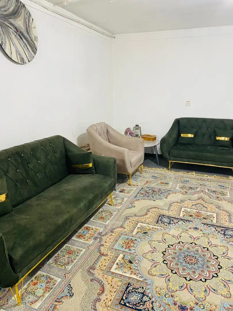 سرویس مبل ۷نفره با جلو مبلی|مبلمان خانگی و میز عسلی|بانه, |دیوار