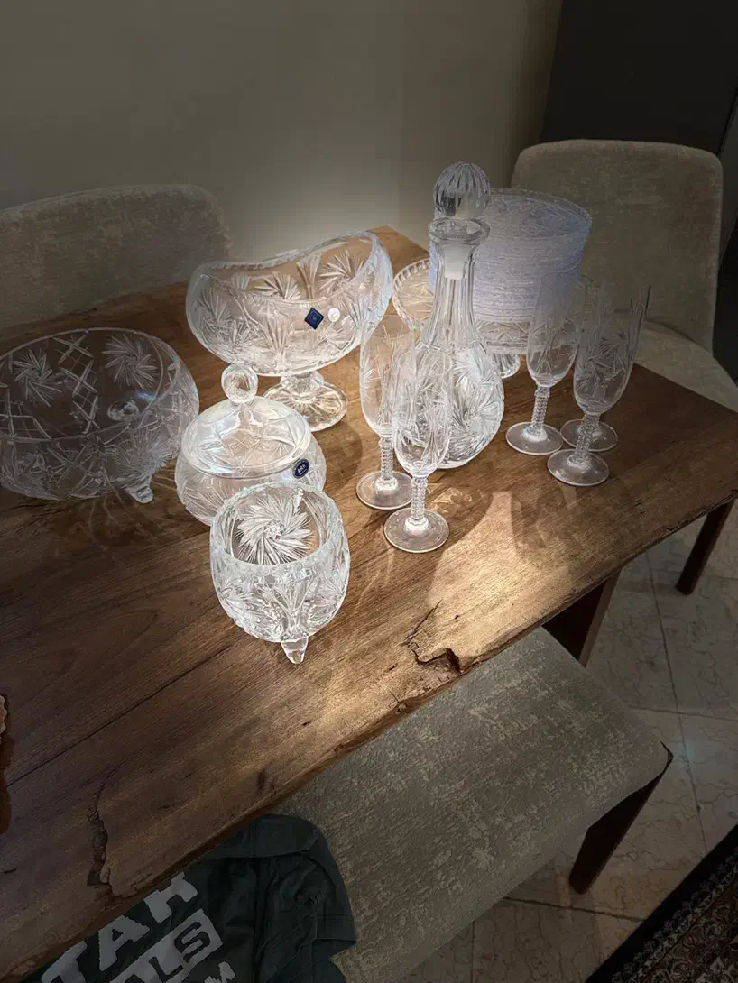 کریستال چک اصل  جهزیه|ظروف سرو و پذیرایی|تهران, پونک|دیوار