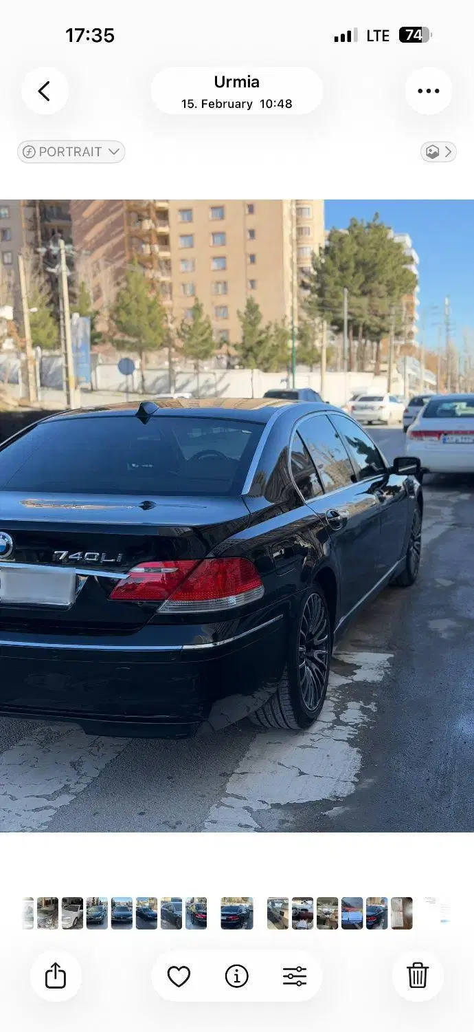 BMW 740 Li  model 2008|خودرو سواری و وانت|تهران, ده‌ونک|دیوار