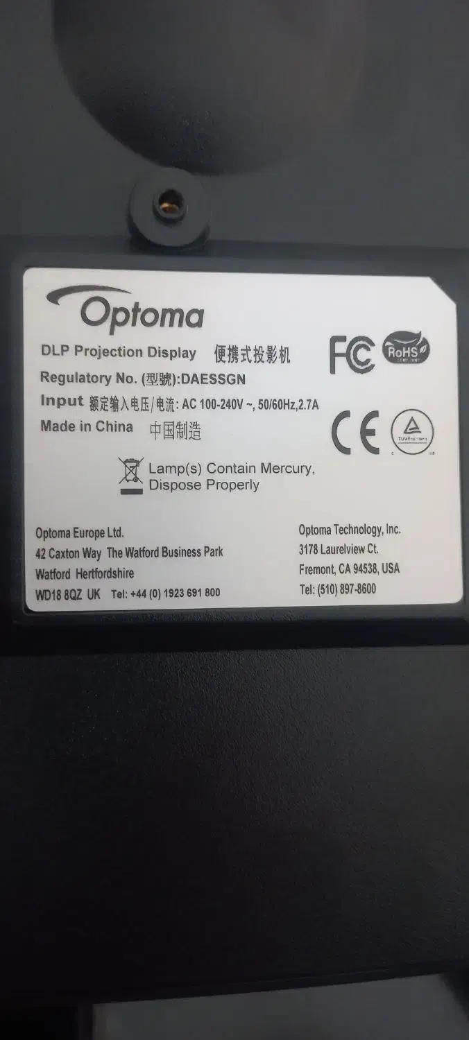 ویدئو پروژکتور مدل optoma WD18 8QZ UK|تلویزیون و پروژکتور|تبریز, |دیوار