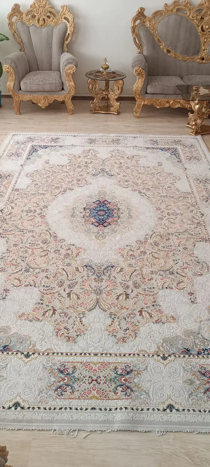 یک جفت فرش ماشینی ۱۲۰۰ شانه درحد نو|فرش|مراغه, |دیوار